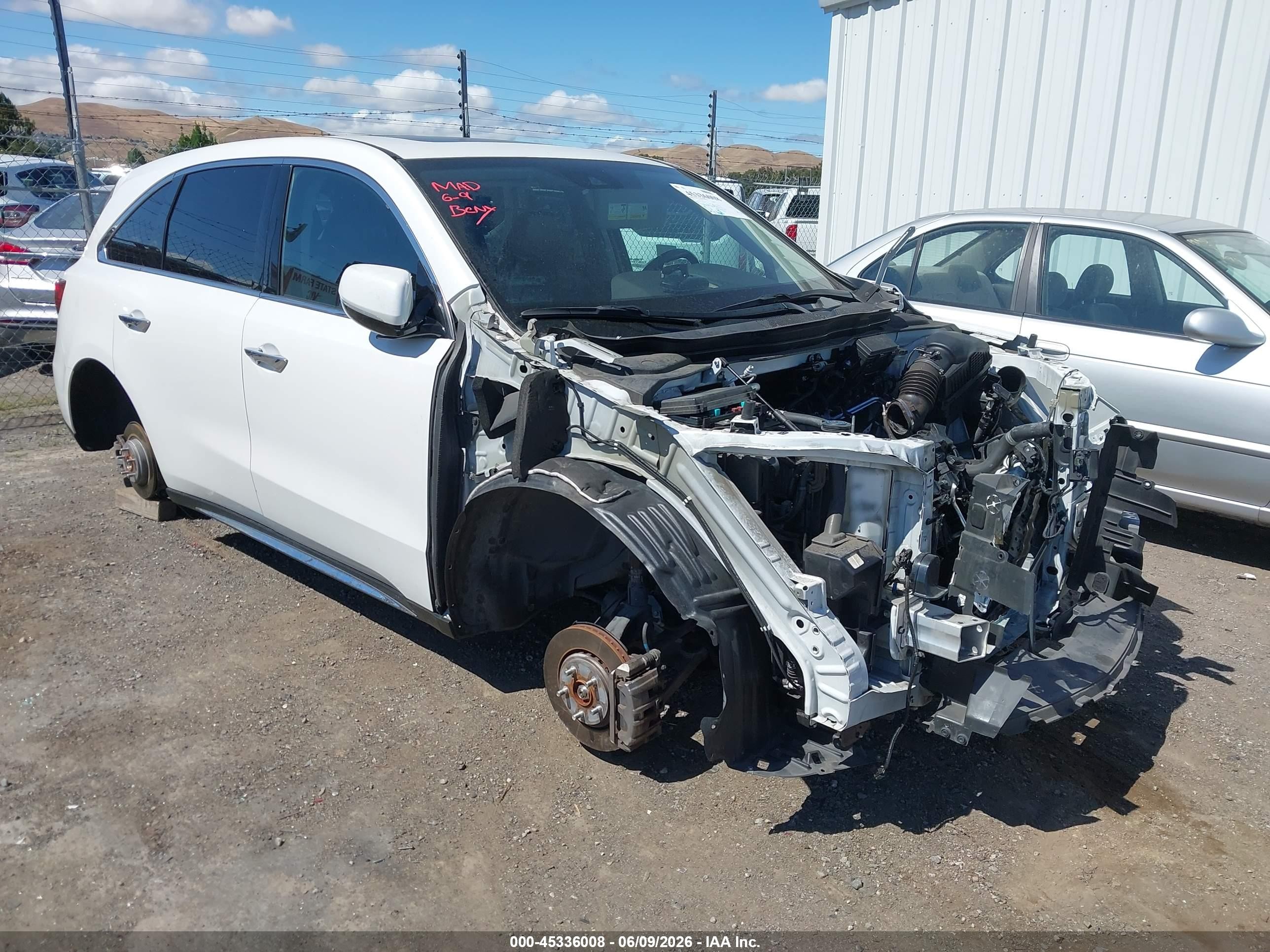 2020 Acura MDX, VIN 5J8YD4H31LL001546 — Theft recovery
