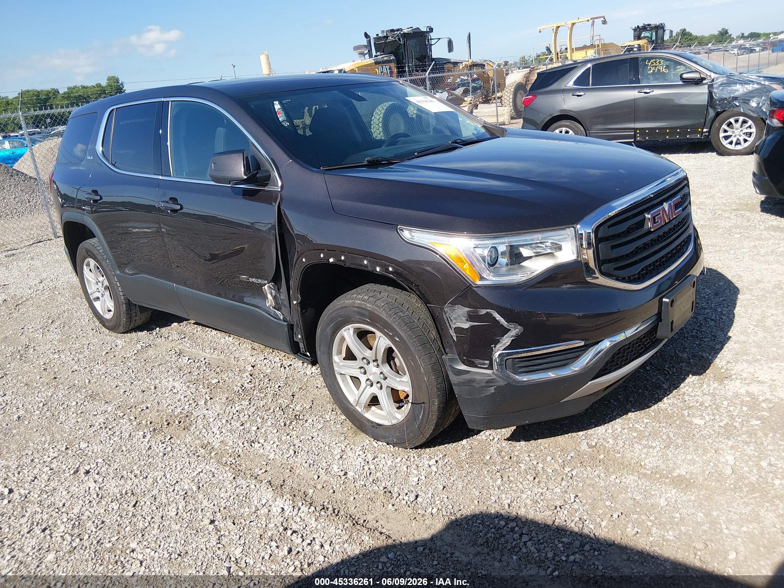 2019 GMC Acadia SLE, VIN 1GKKNKLA8KZ105642 — Theft recovery