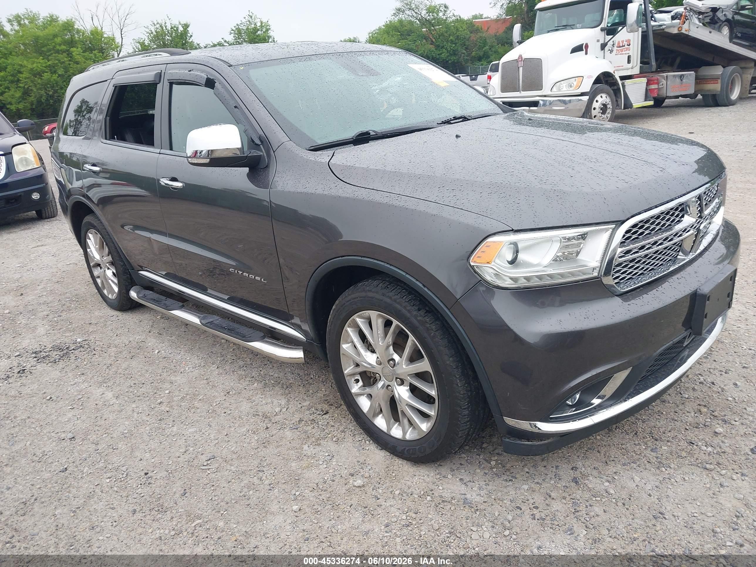 2015 Dodge Durango Citadel, VIN 1C4RDJEG5FC917420 — Theft recovery