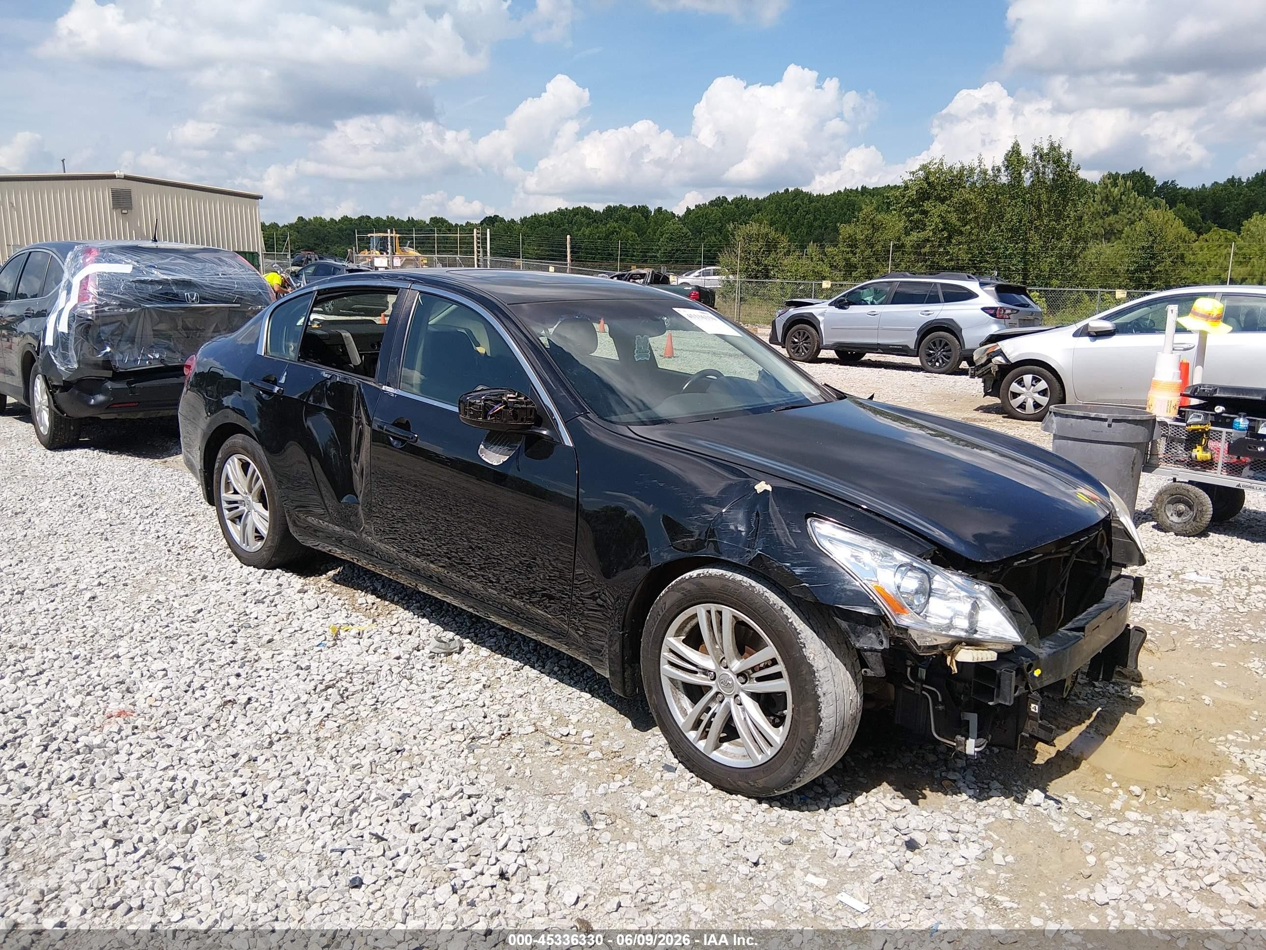 2011 Infiniti G25, VIN JN1DV6AP4BM601184 — Front end