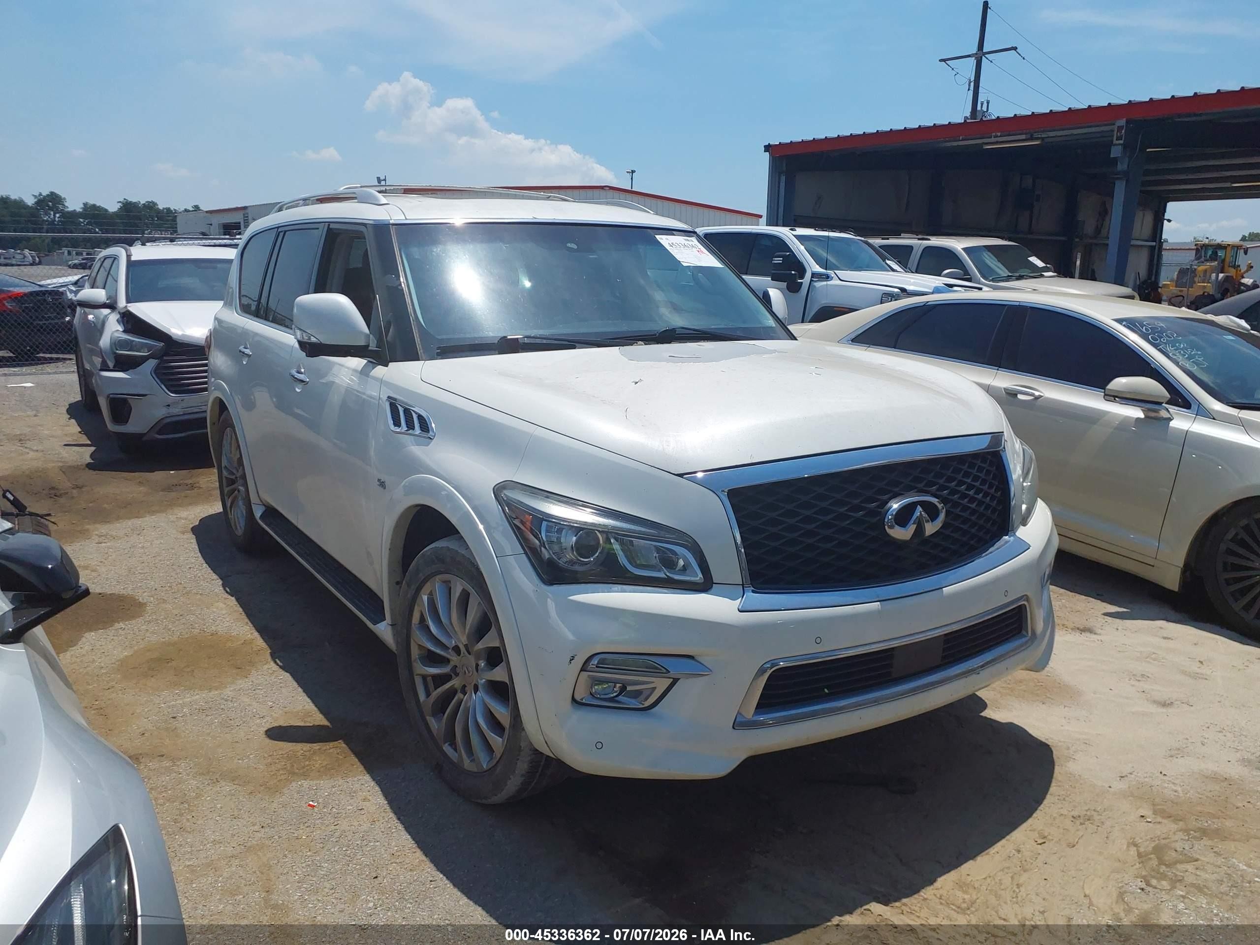 2016 Infiniti QX80, VIN JN8AZ2ND4G9801011 — Repossession
