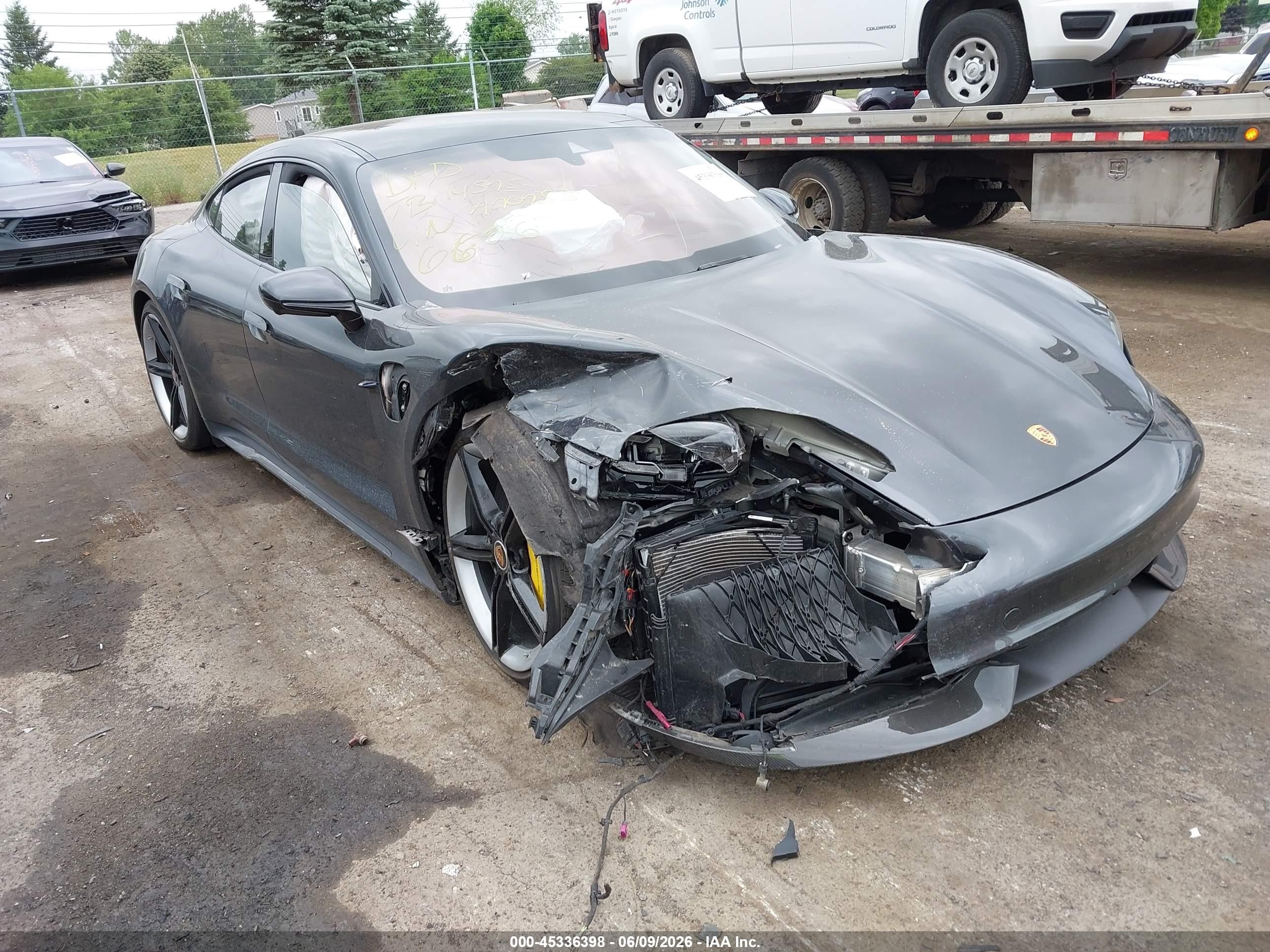 2020 Porsche Taycan Turbo, VIN WP0AC2Y11LSA70753 — Front end