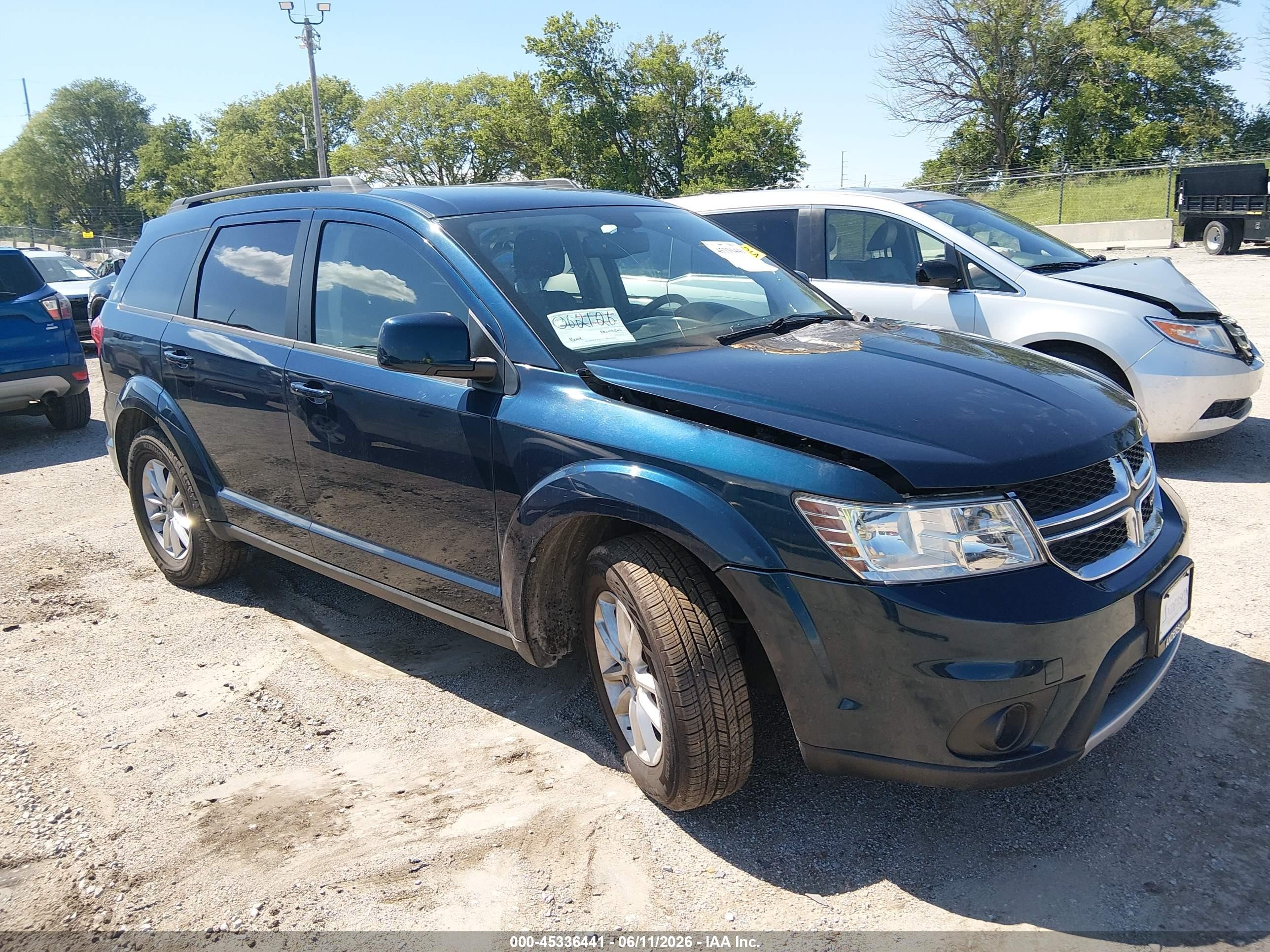 2014 Dodge Journey SXT, VIN 3C4PDDBG4ET102903 — Engine fire
