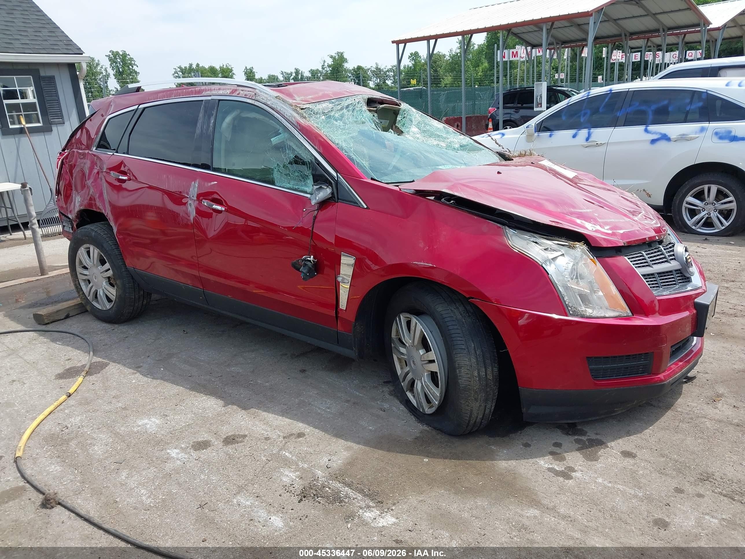 2010 Cadillac SRX Luxury Collection, VIN 3GYFNDEY9AS593024 — Rollover