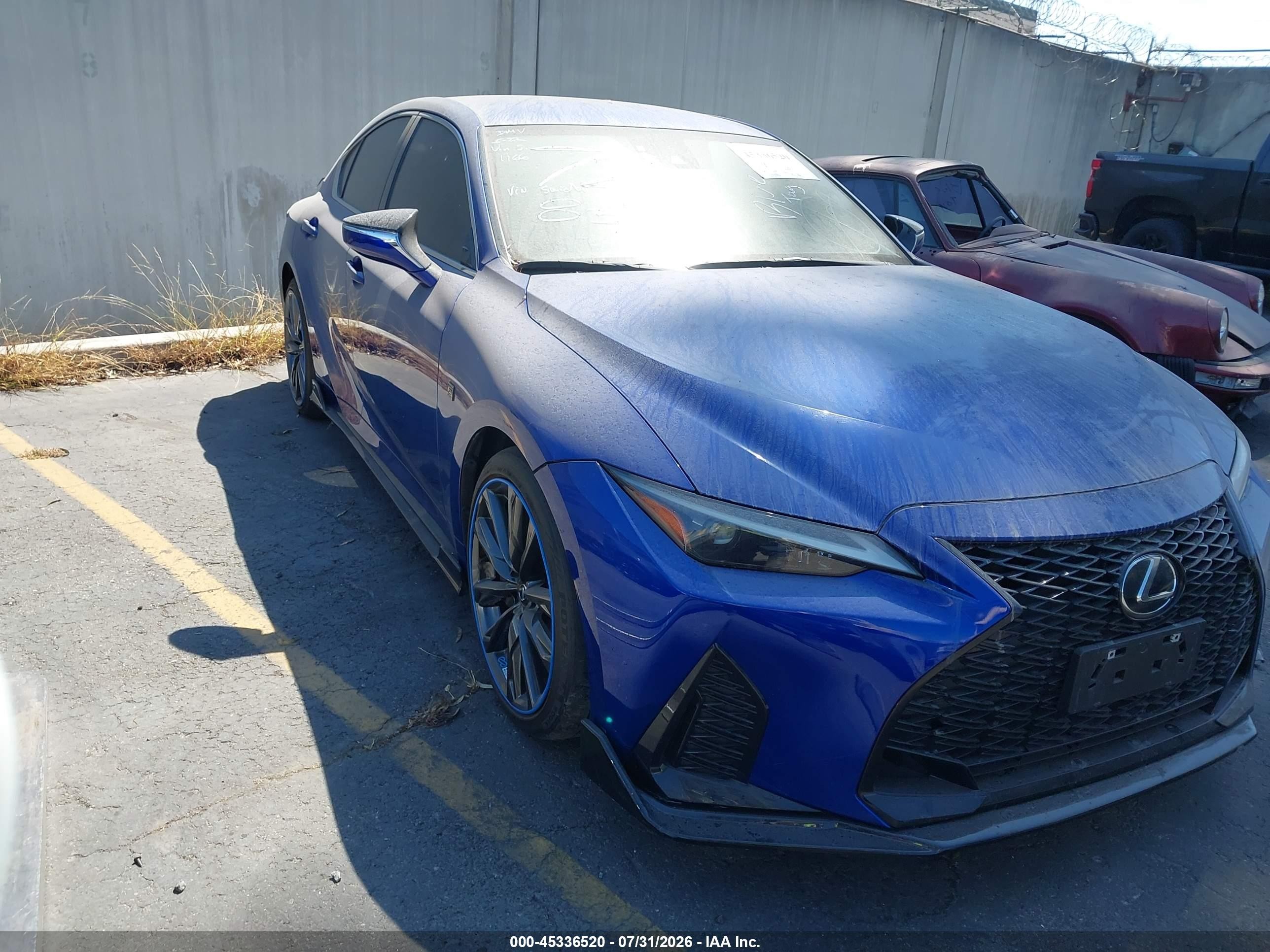 2024 Lexus IS 300 F Sport, VIN JTHBA1D2XR5131166 — Vandalism