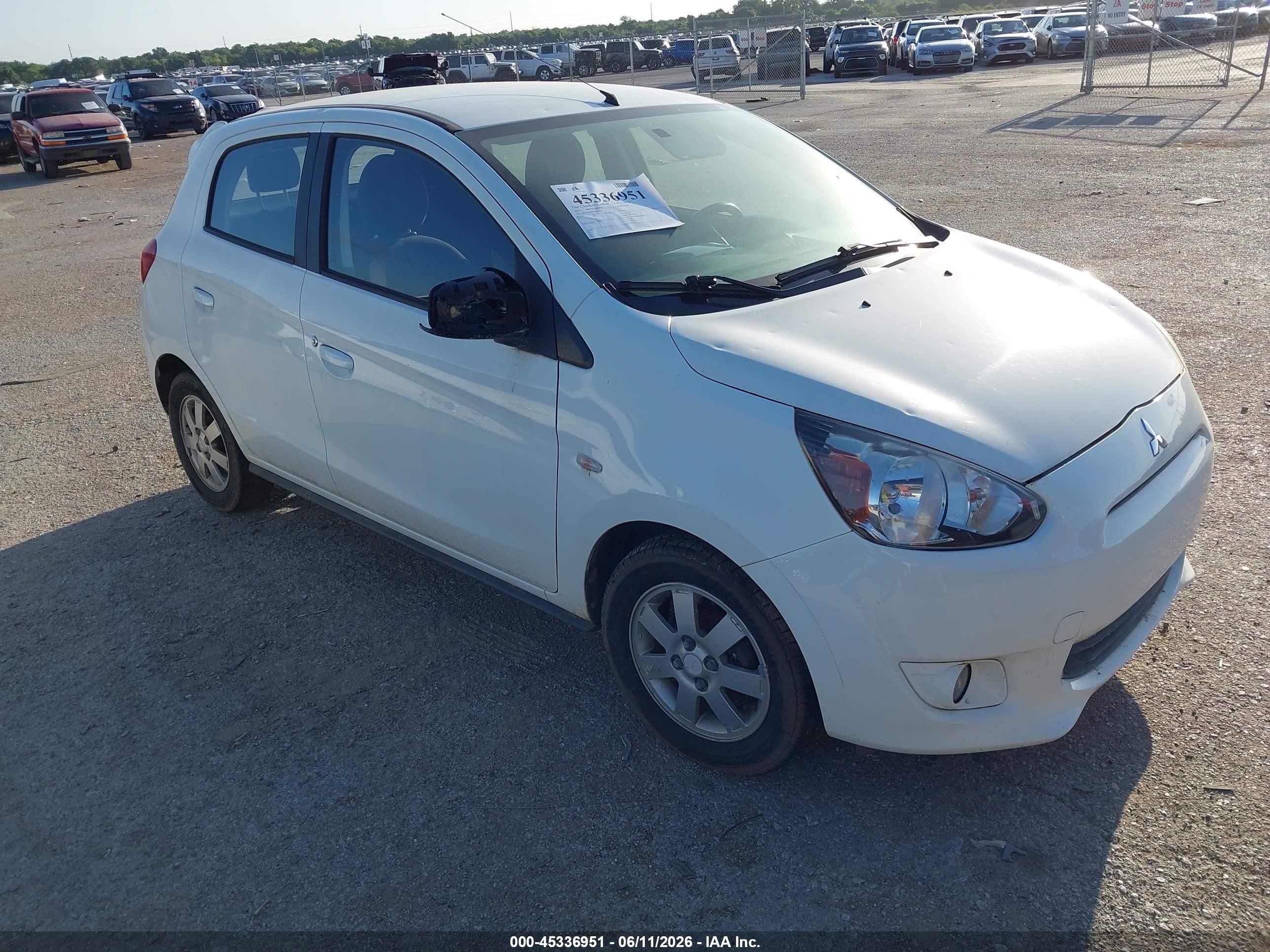 2014 Mitsubishi Mirage ES, VIN ML32A4HJ0EH015992 — Normal wear