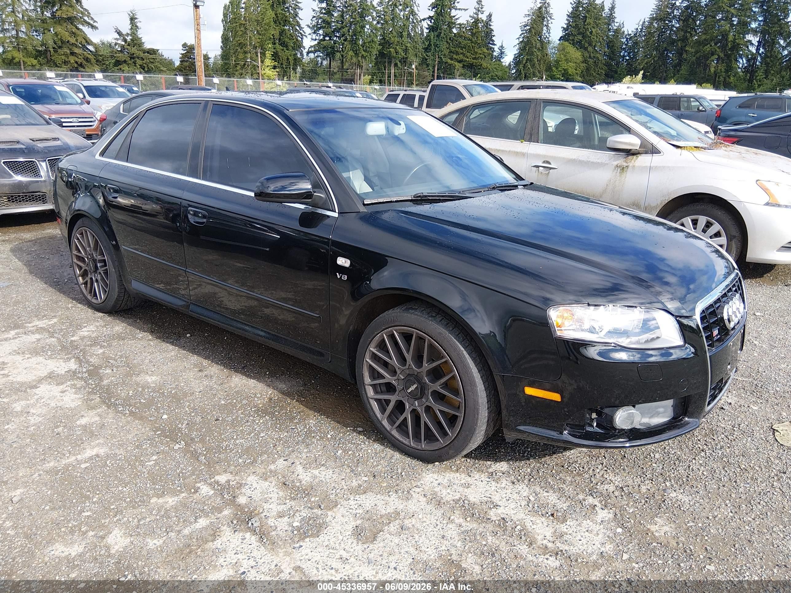 2007 Audi S4, VIN WAUGL78E87A153306 — Normal wear