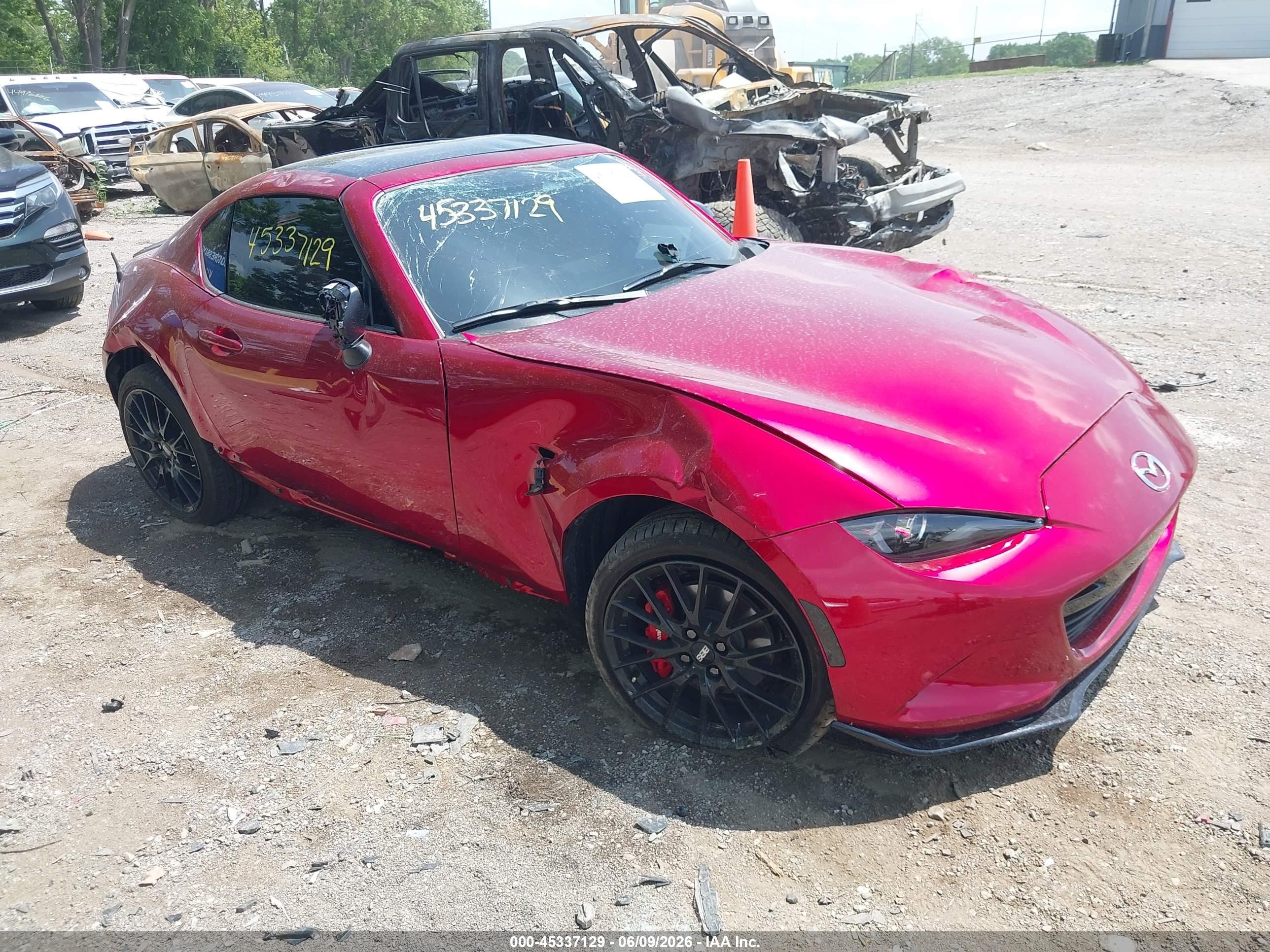 2025 Mazda MX-5 Miata Club, VIN JM1NDAL77S0660001 — Rollover