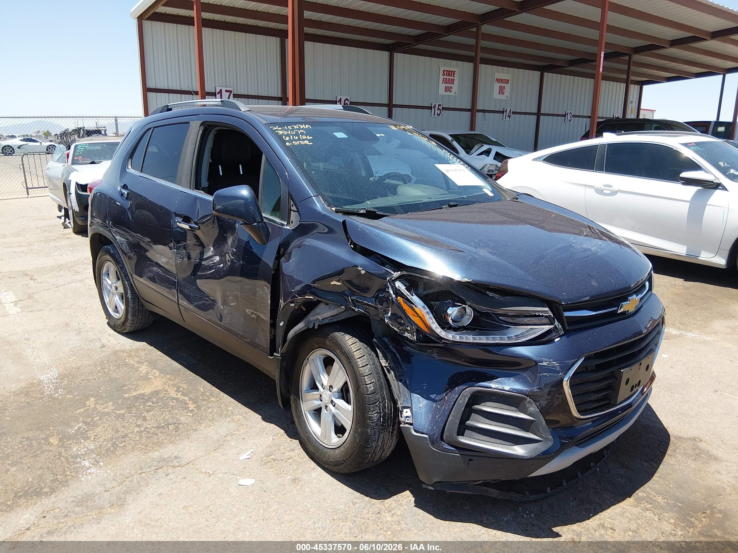 2018 Chevrolet Trax LT, VIN 3GNCJLSB7JL362283 — Front end