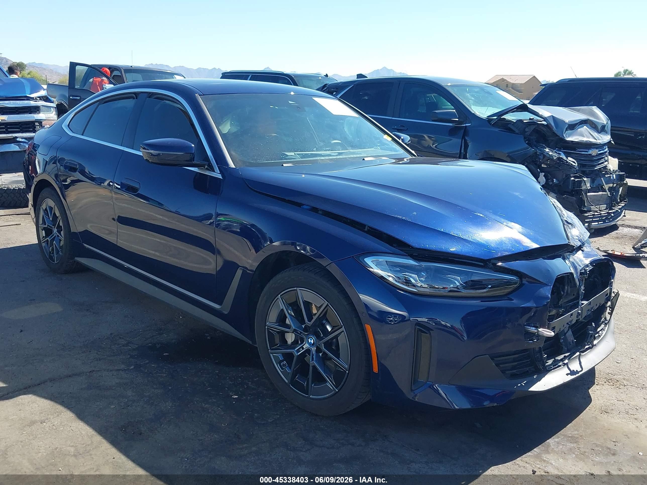 2023 BMW i4 eDrive35, VIN WBY43AW03PFR37923 — Front end
