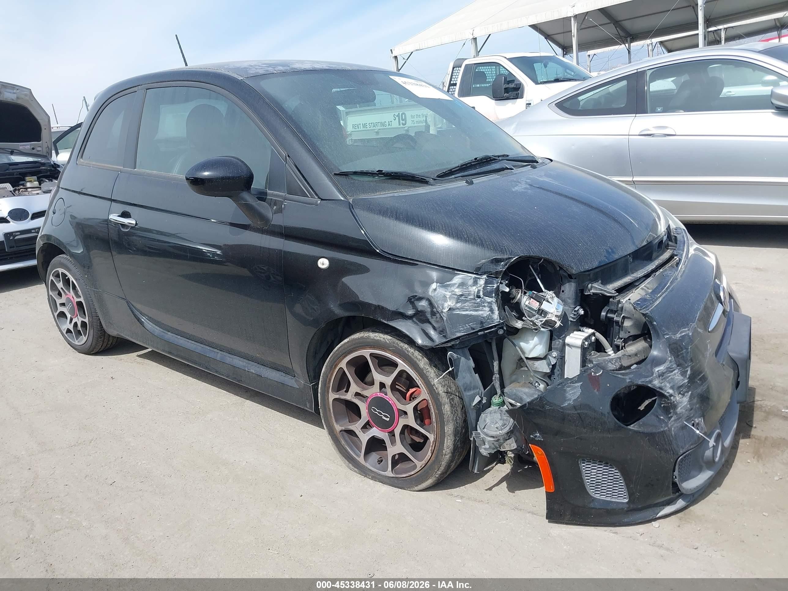 2015 FIAT 500 Turbo, VIN 3C3CFFHH1FT689927 — Normal wear