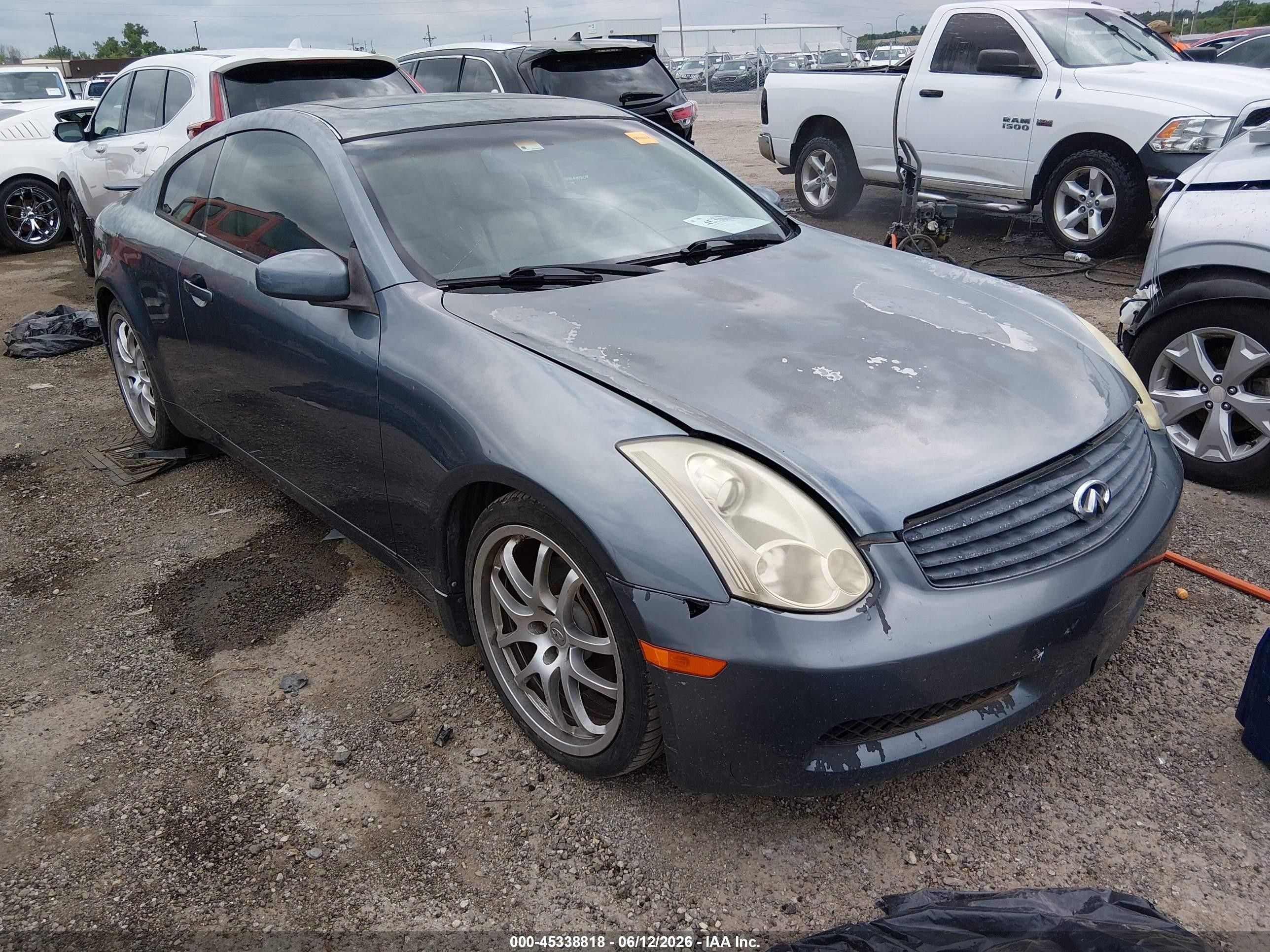 2005 Infiniti G35, VIN JNKCV54E05M427260 — Hail