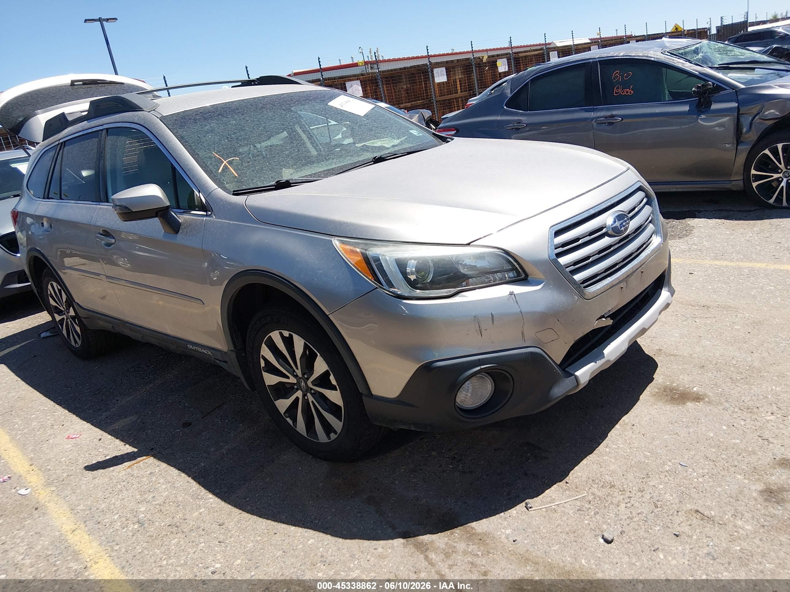 2016 Subaru Outback Limited, VIN 4S4BSBJC1G3236622 — Theft recovery