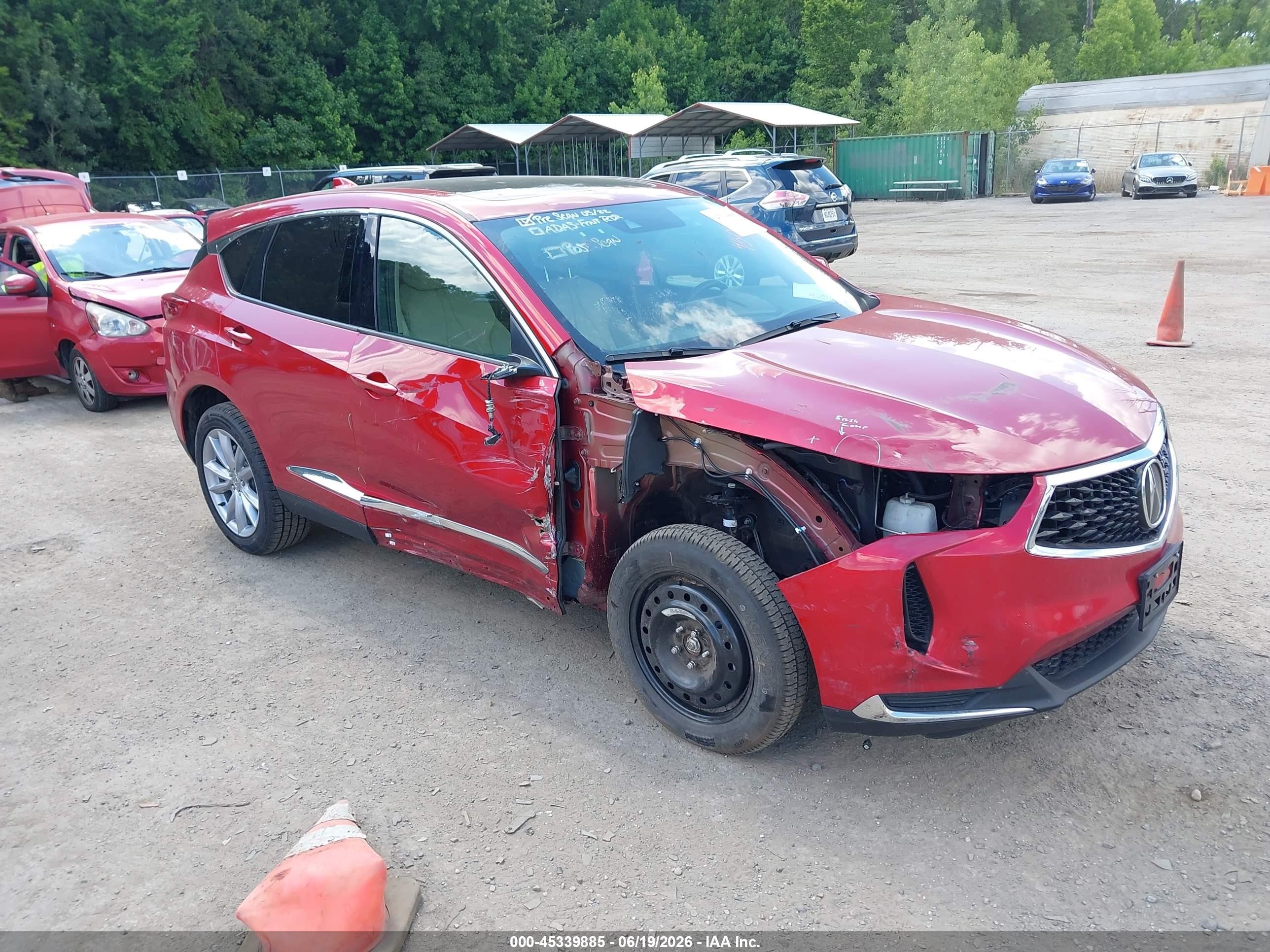 2022 Acura RDX, VIN 5J8TC2H32NL014990 — Front end