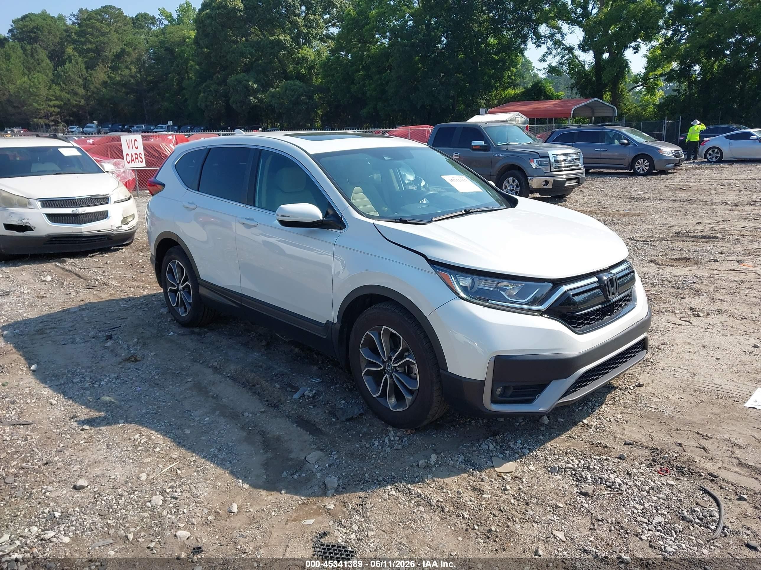 2020 Honda CR-V EX, VIN 2HKRW1H51LH429263 — Front end