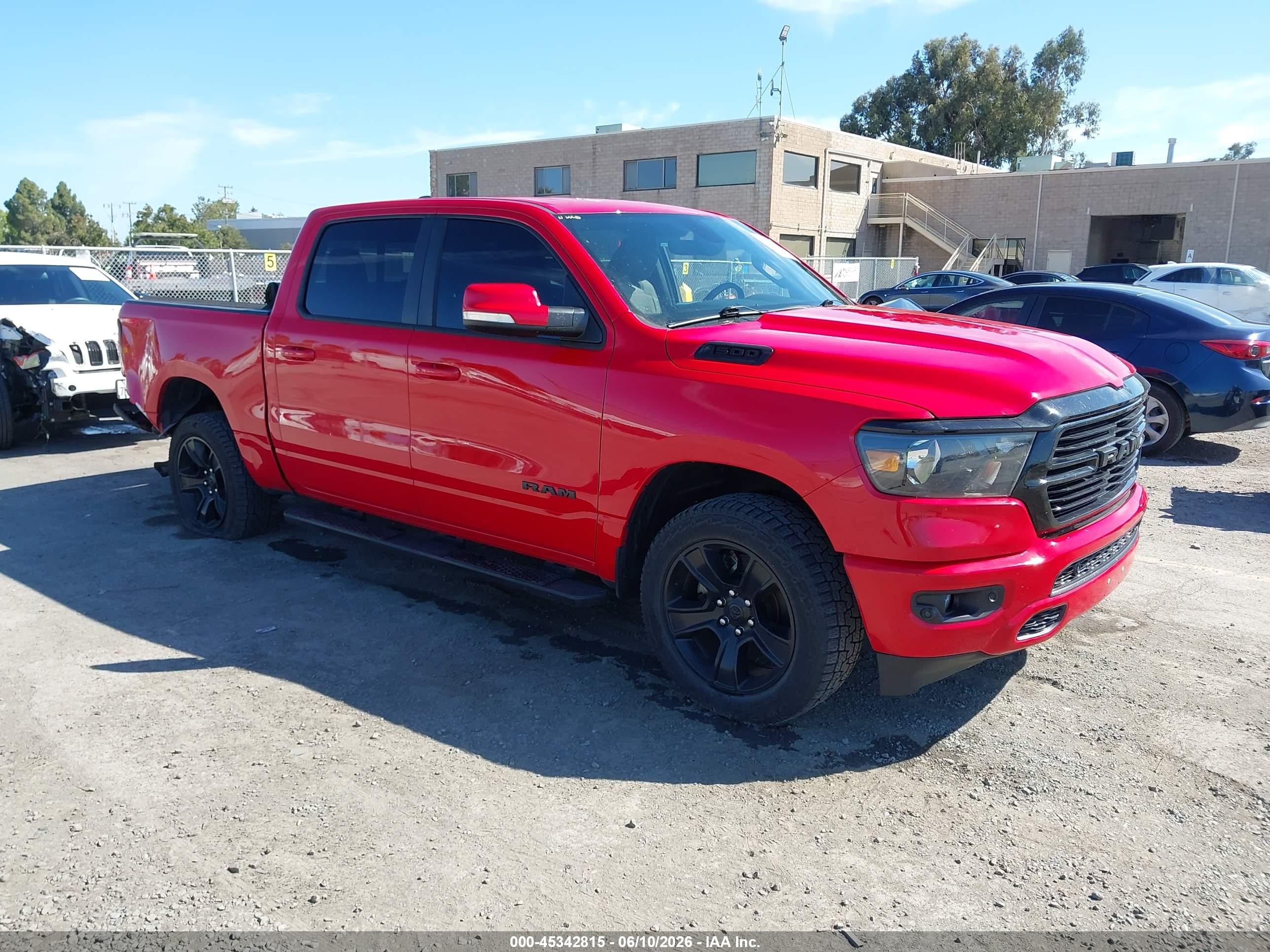 2020 Ram 1500 Big Horn, VIN 1C6RRFFG9LN102769 — Rear end