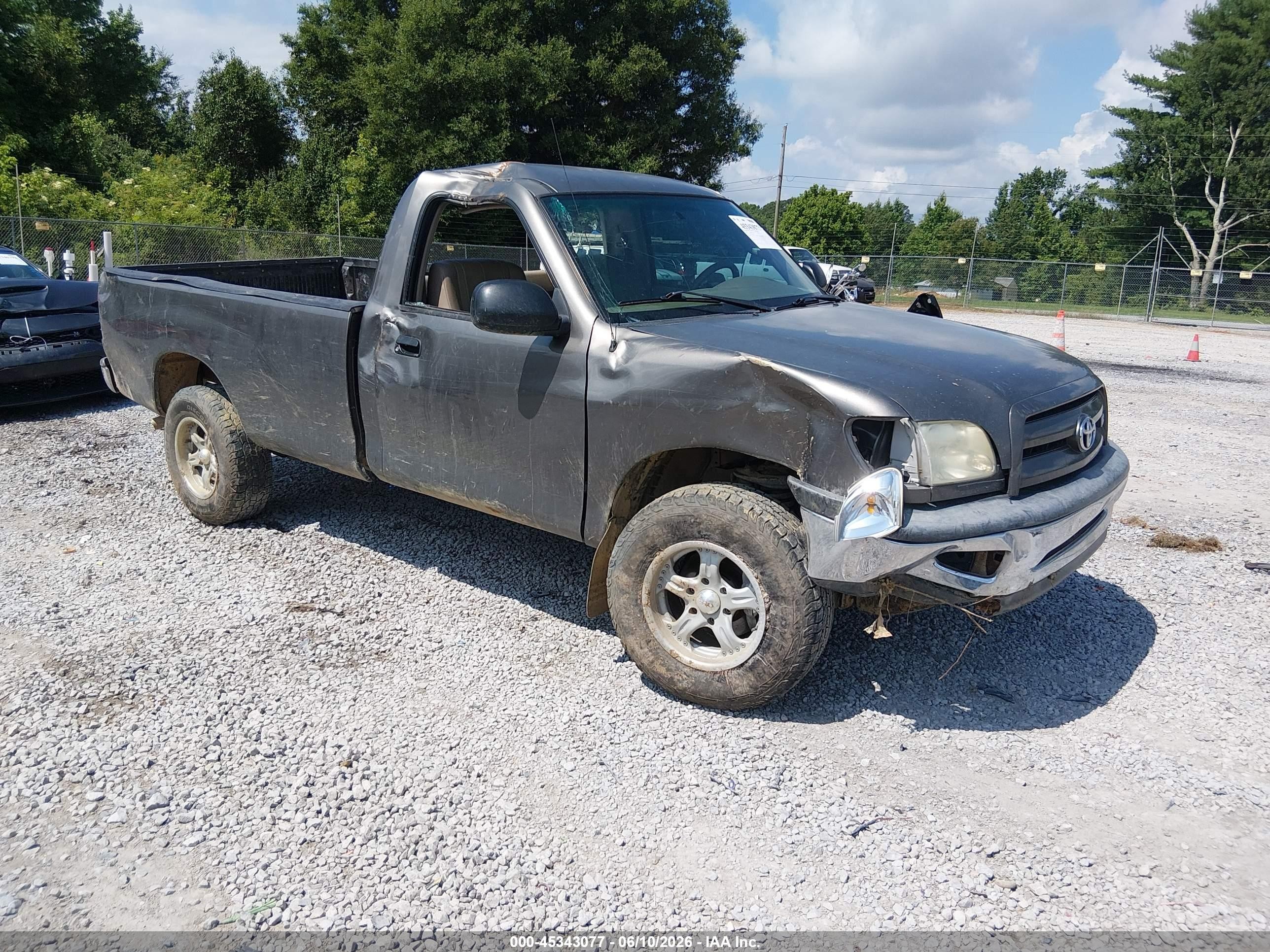 2006 Toyota Tundra Work Truck, VIN 5TBJT32166S477940 — Roof