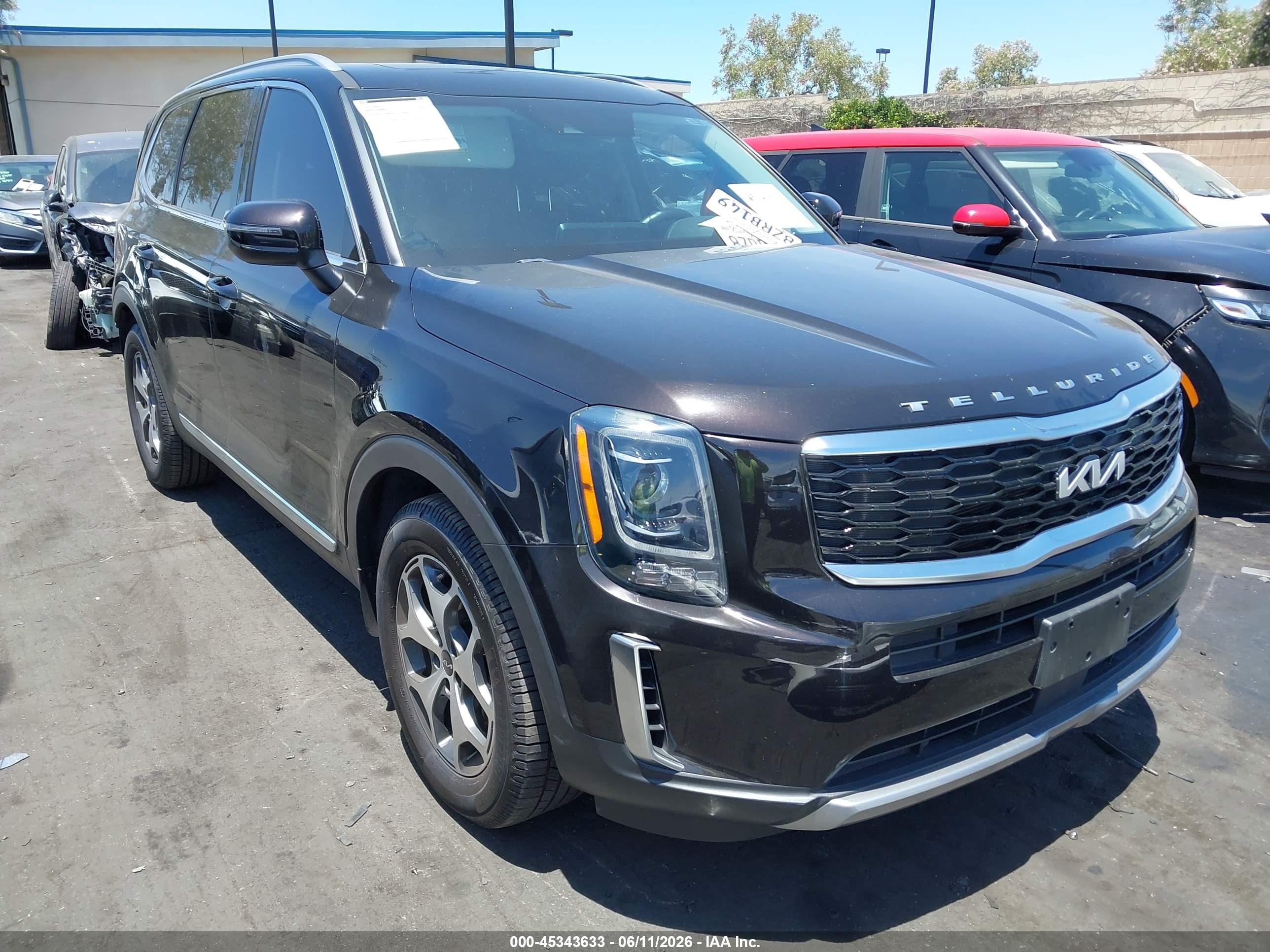 2022 Kia Telluride EX, VIN 5XYP34HC2NG246920 — Rear end