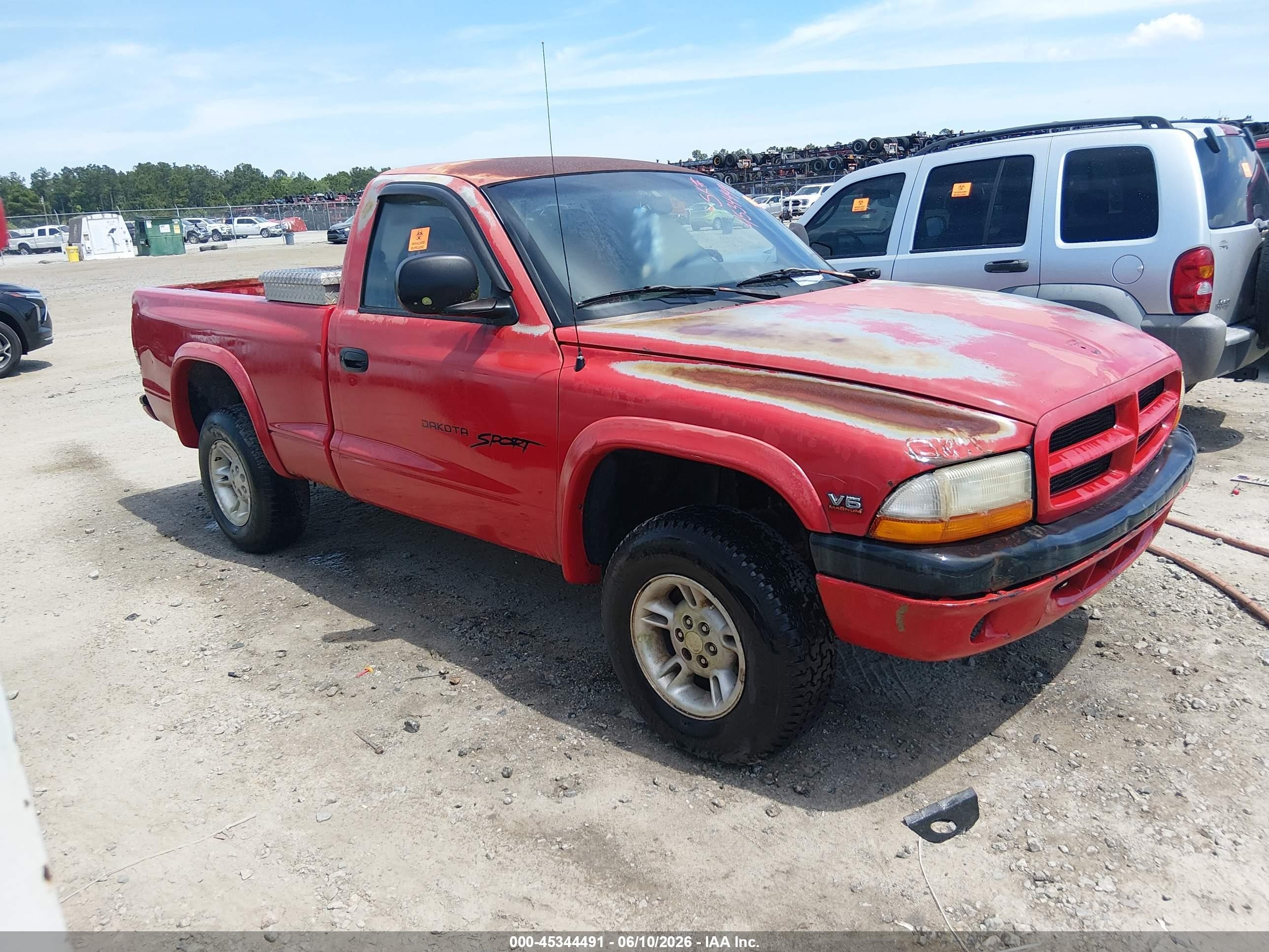 1997 Dodge Dakota, VIN 1B7GG26X7VS198761 — Биологическое загрязнение