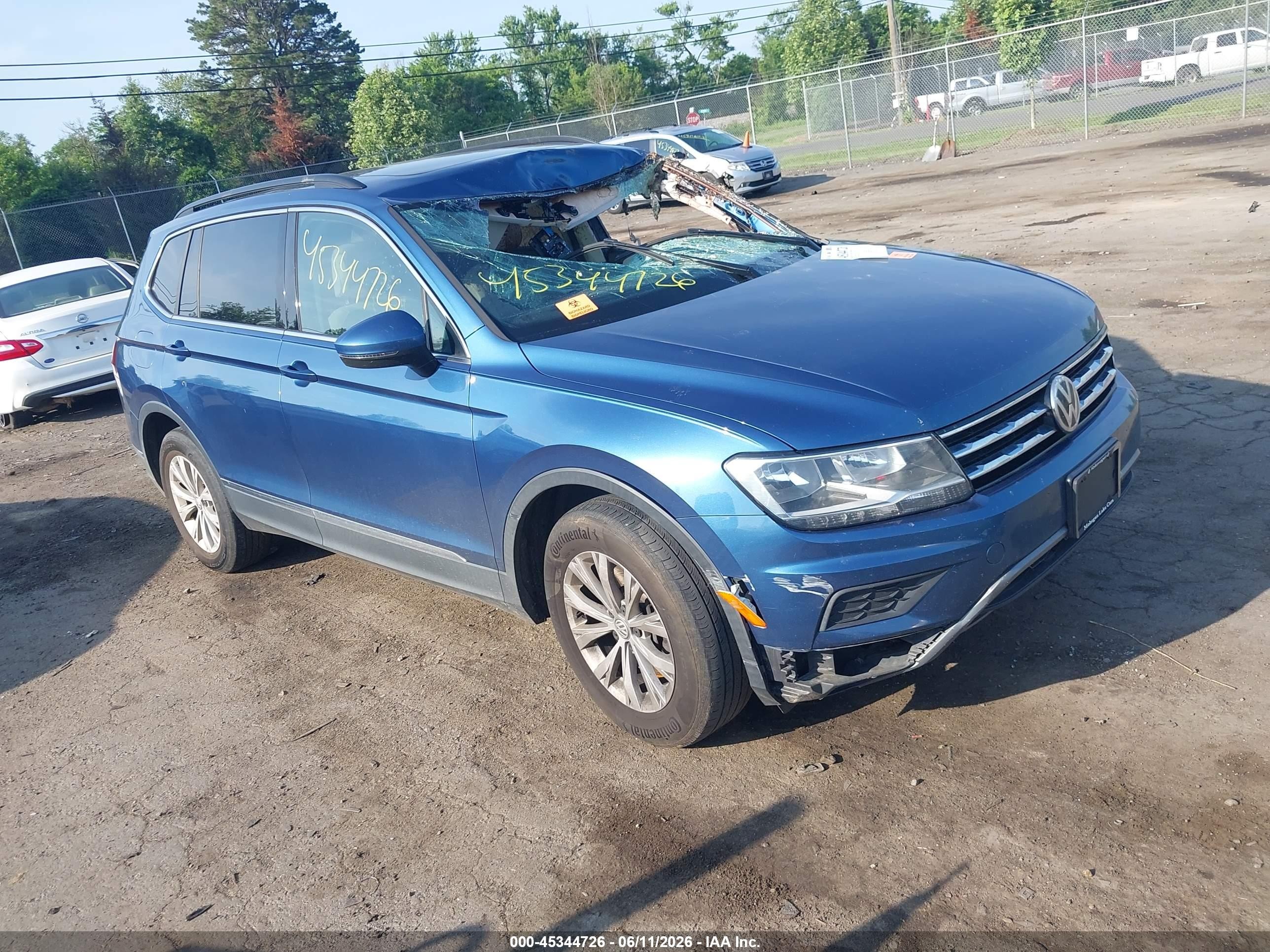 2018 Volkswagen Tiguan SEL, VIN 3VV2B7AX4JM181093 — Biohazard / chemical