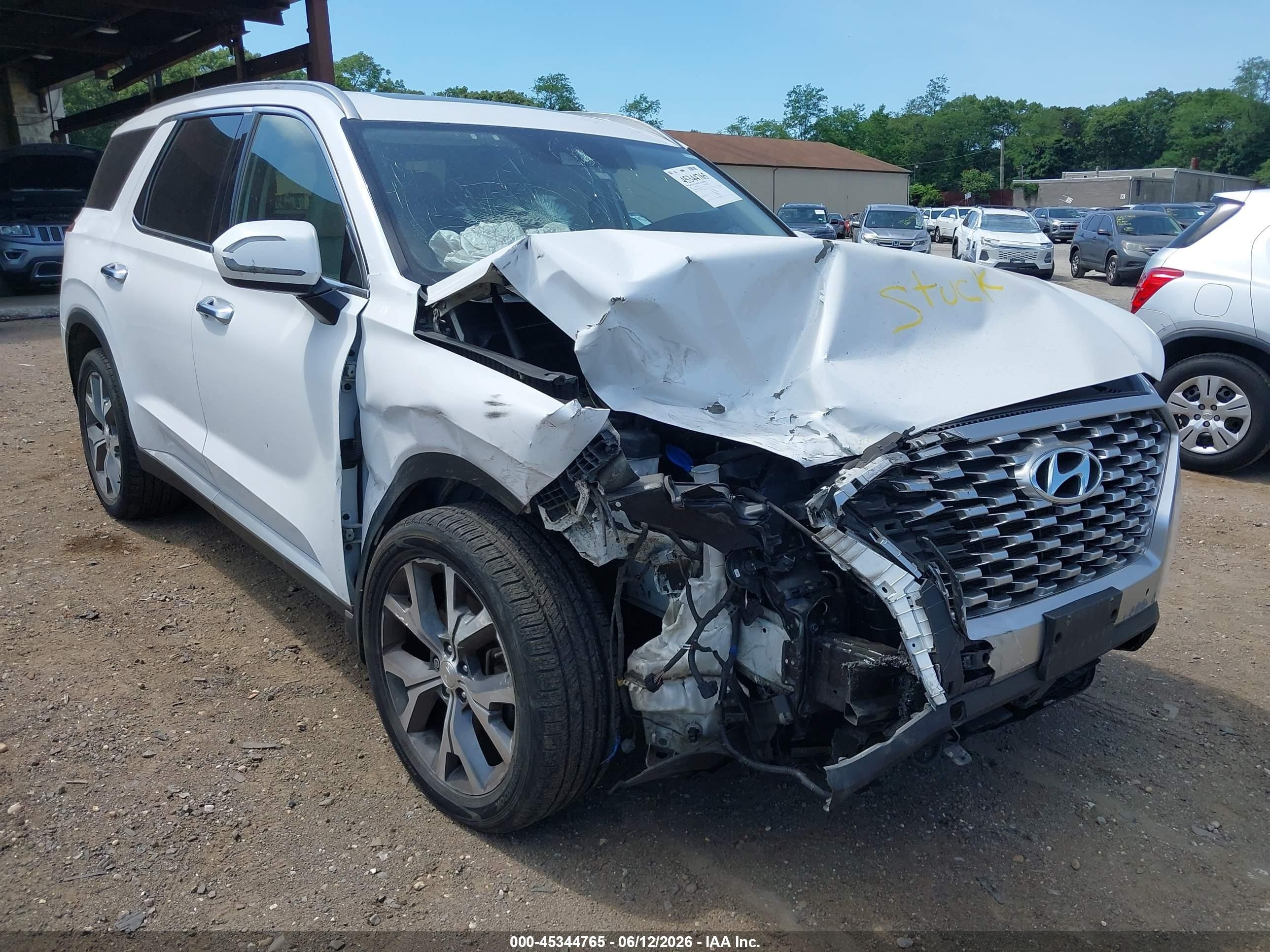 2021 Hyundai Palisade SEL, VIN KM8R4DHE1MU204576 — Front end