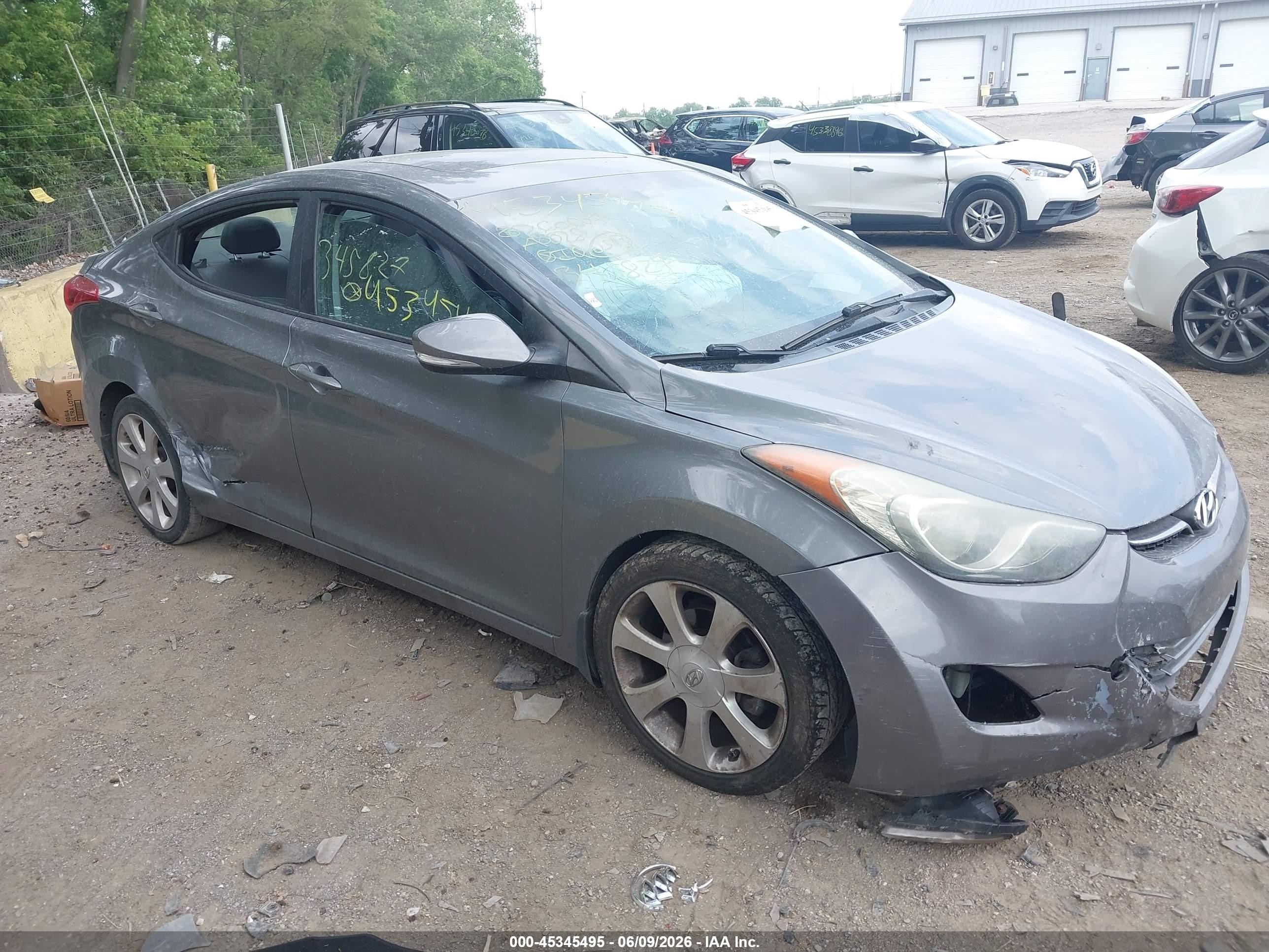 2013 Hyundai Elantra GLS, VIN 5NPDH4AE4DH345827 — Theft recovery