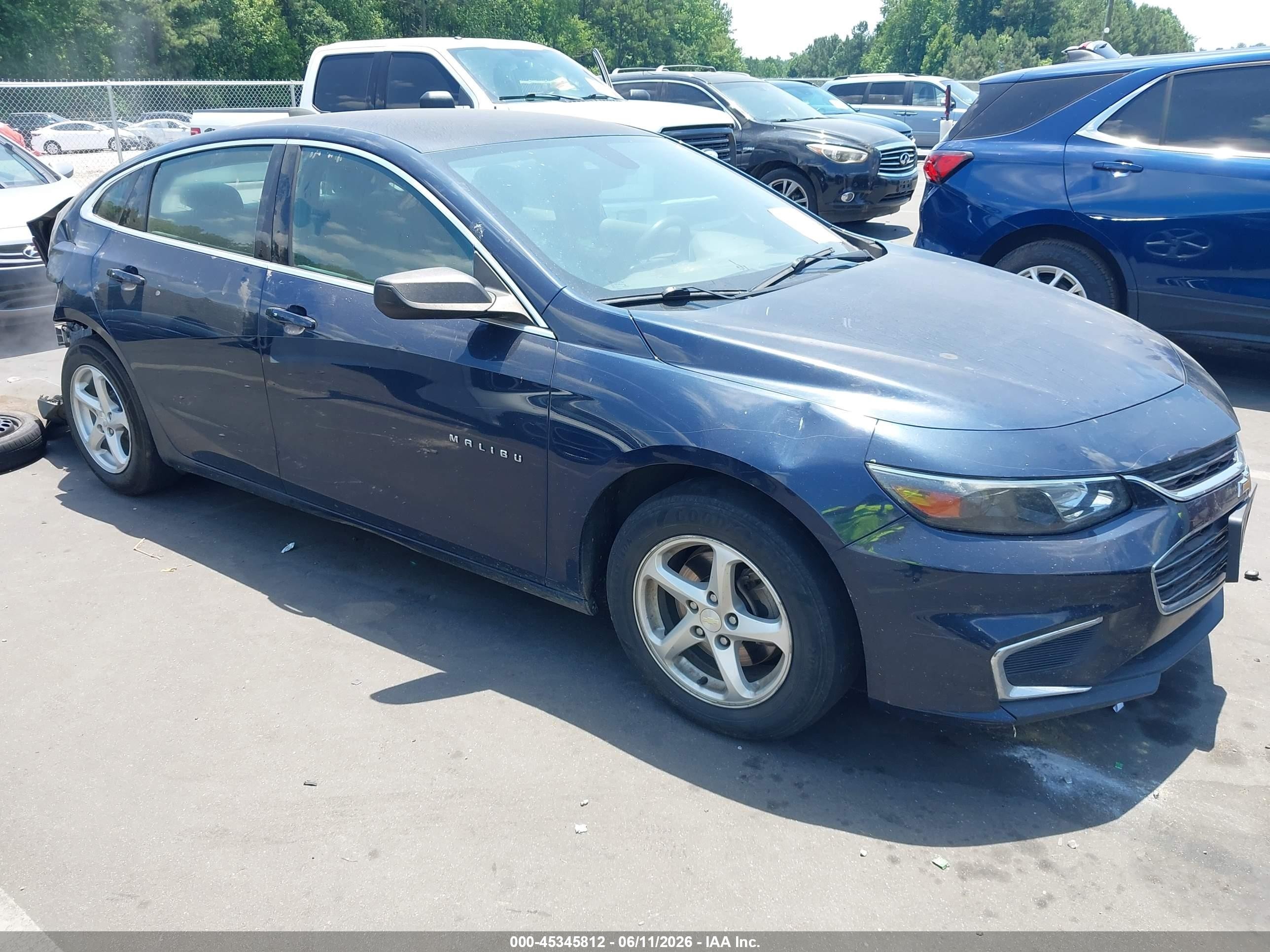 2017 Chevrolet Malibu LS, VIN 1G1ZB5ST5HF278559 — Зад