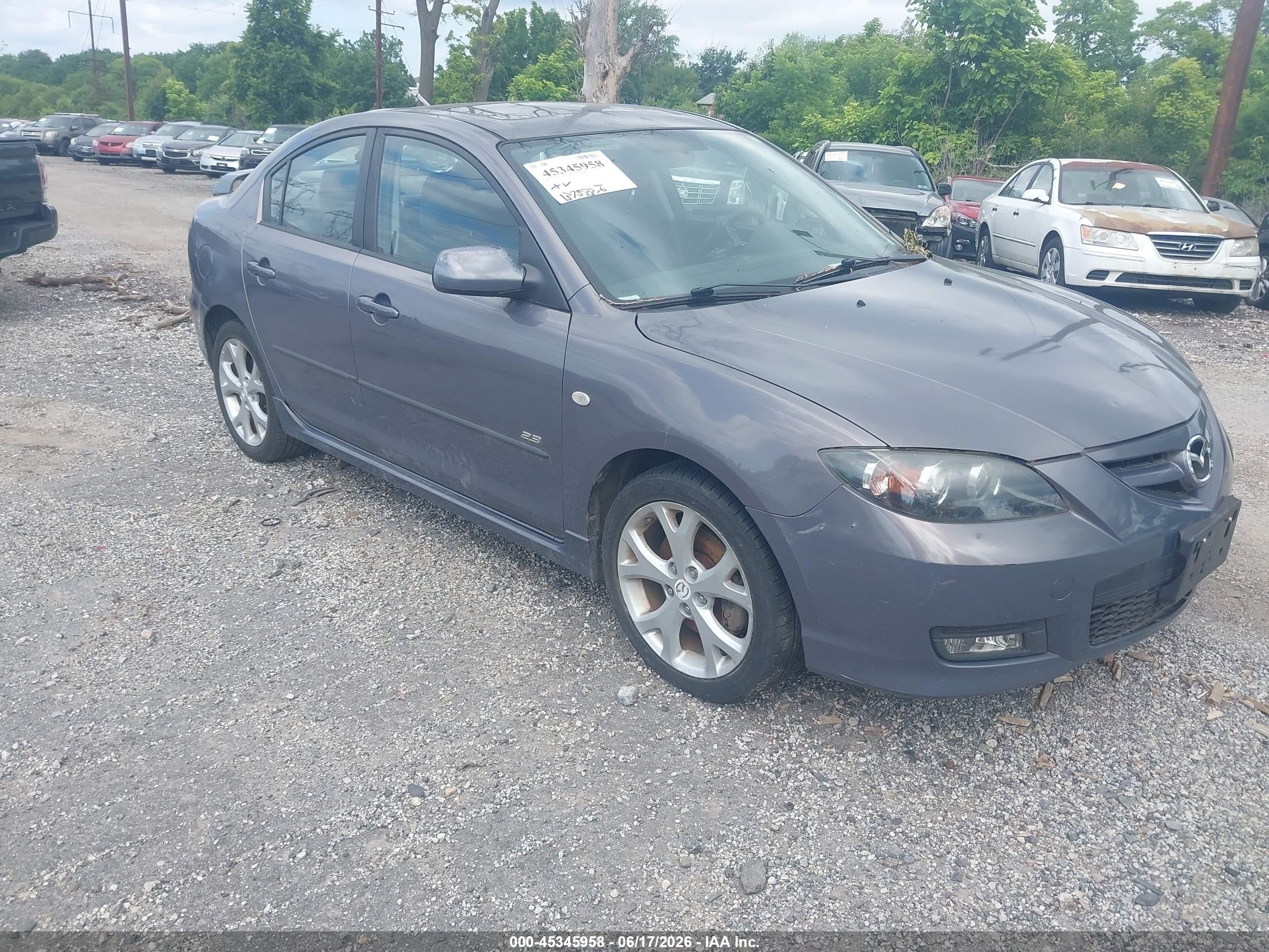 2007 Mazda 3 S Grand Touring, VIN JM1BK323171624938 — Normal wear