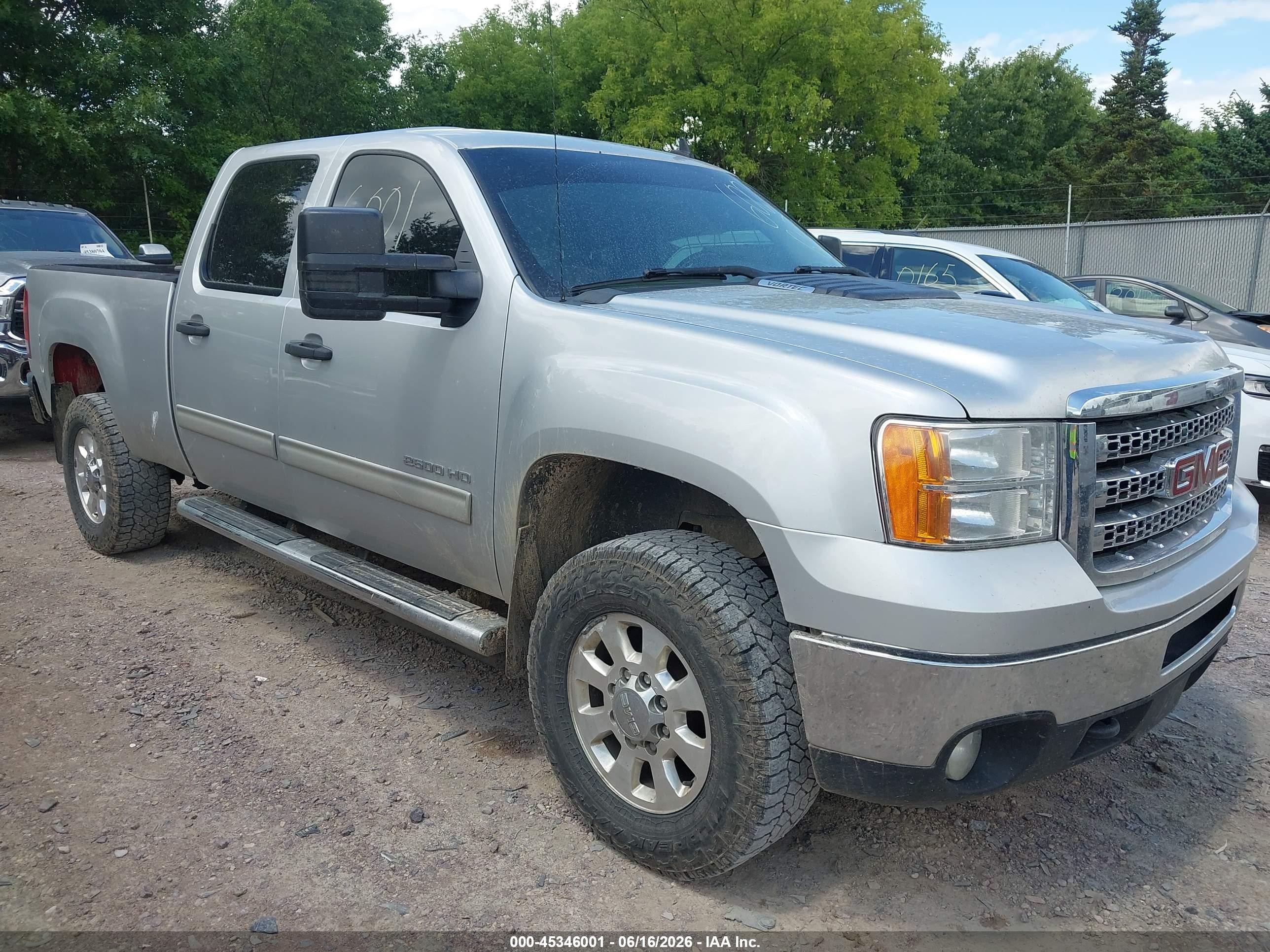 2012 GMC Sierra 2500HD SLE, VIN 1GT120CG6CF212104 — Hail