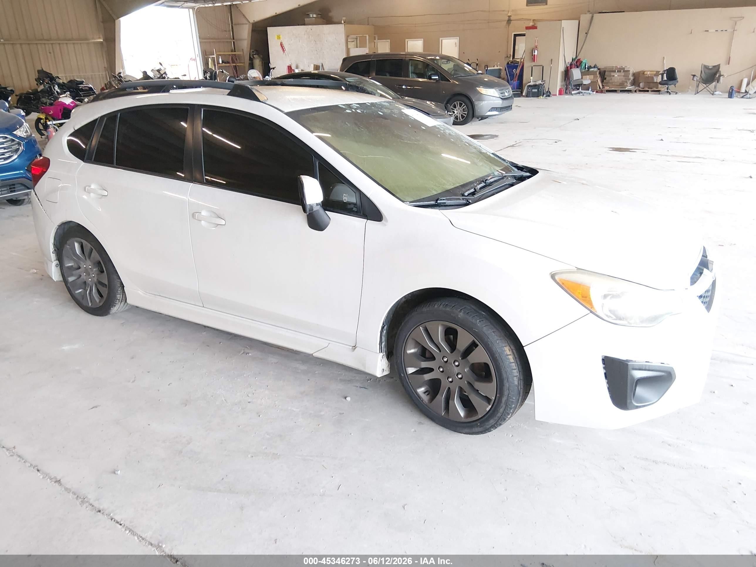 2012 Subaru Impreza Special Sports Limited, VIN JF1GPAR64CH204884 — Пожар в салоне