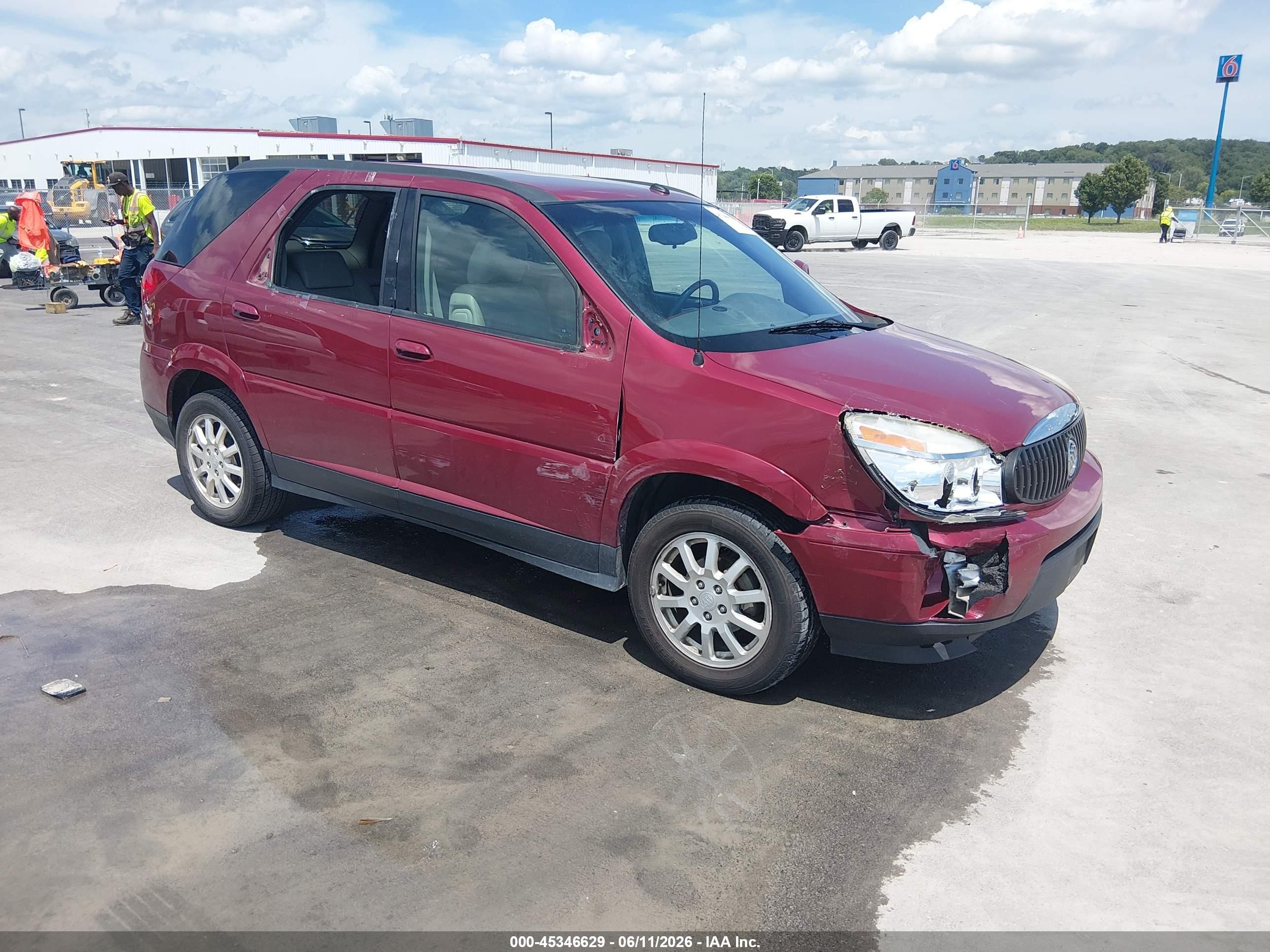2006 Buick Rendezvous, VIN 3G5DA03L46S665559 — Front end