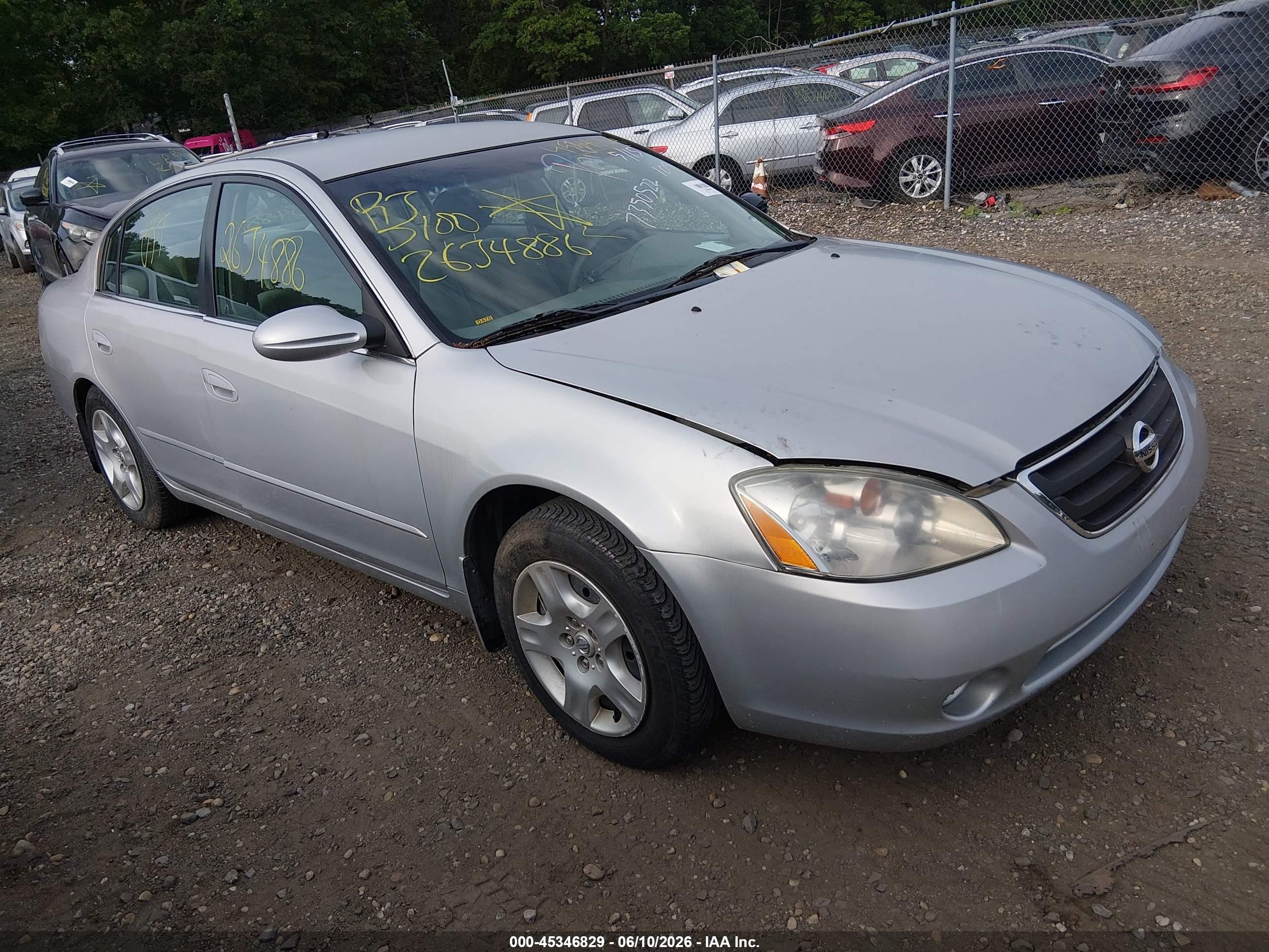 2002 Nissan Altima S, VIN 1N4AL11D02C235640 — Not stated