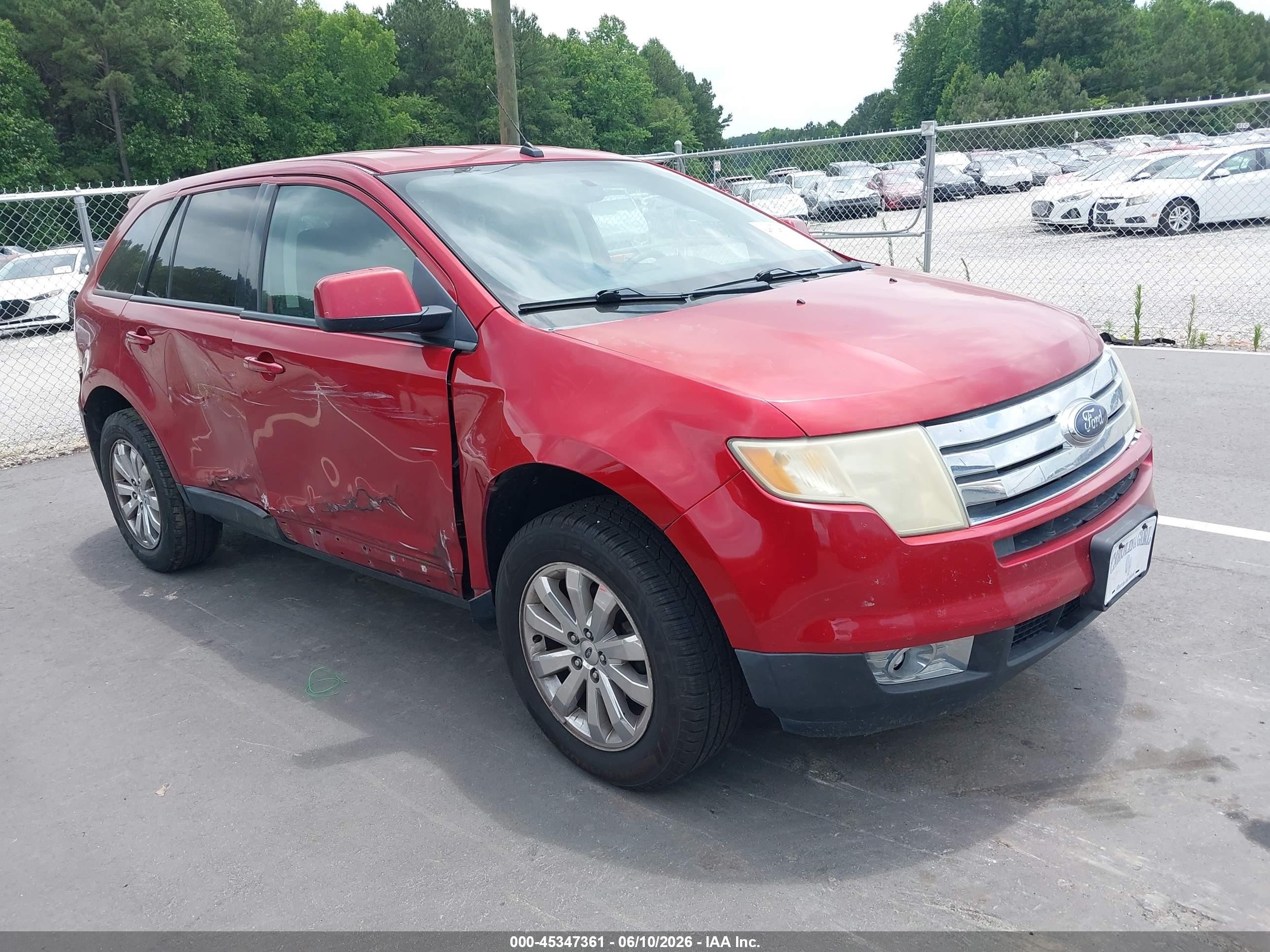 2007 Ford Edge SEL, VIN 2FMDK38C57BA94215 — Бок