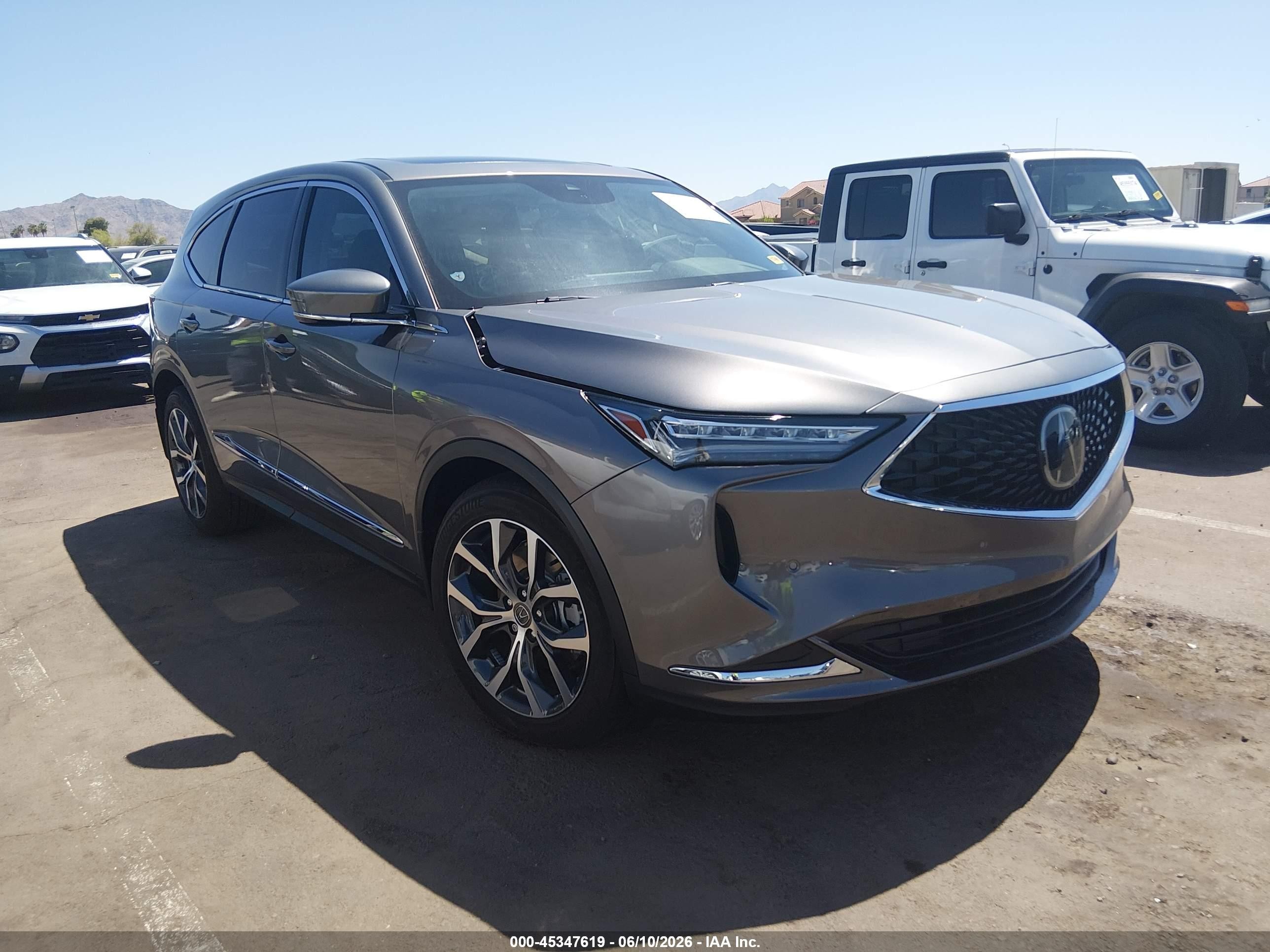 2023 Acura MDX Technology, VIN 5J8YE1H4XPL037410 — Front end