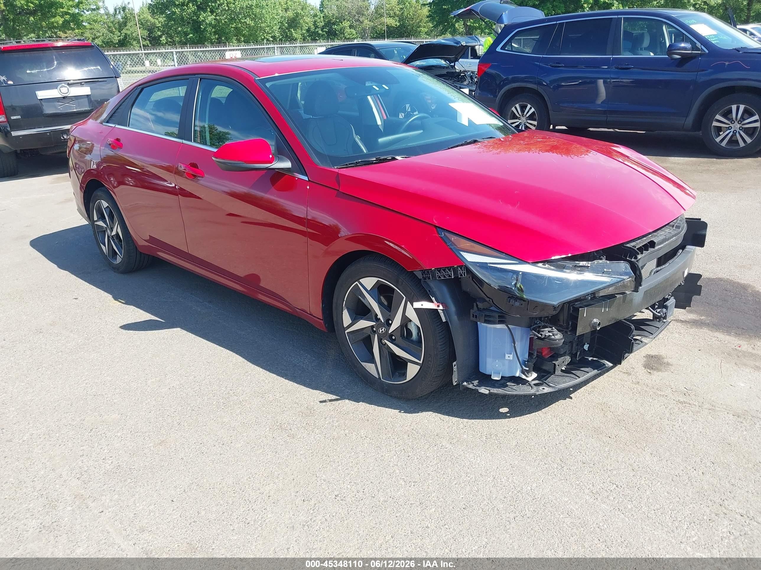 2022 Hyundai Elantra Limited, VIN KMHLP4AG0NU262592 — Front end