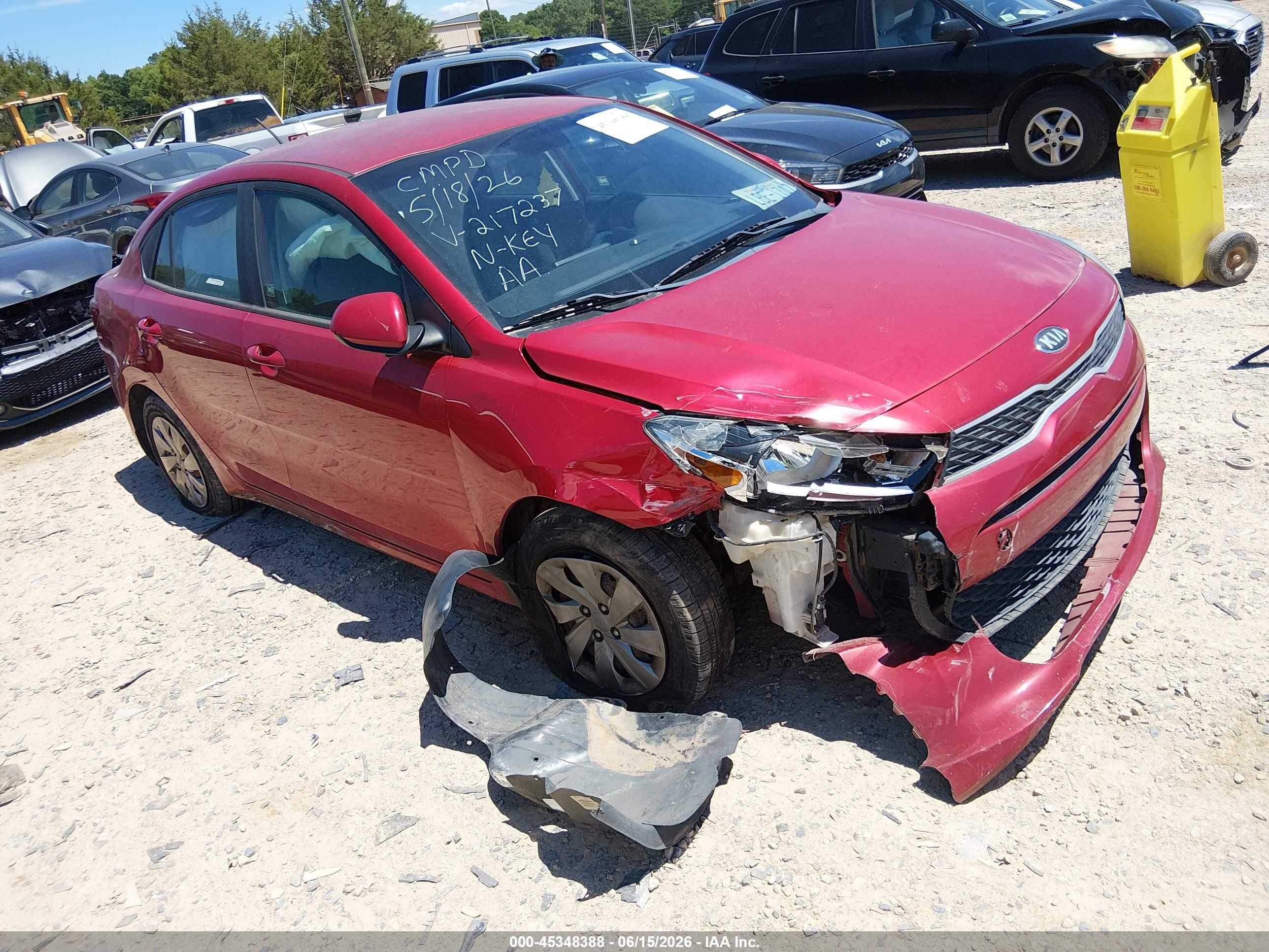 2019 Kia Rio S, VIN 3KPA24AB7KE217237 — Front end