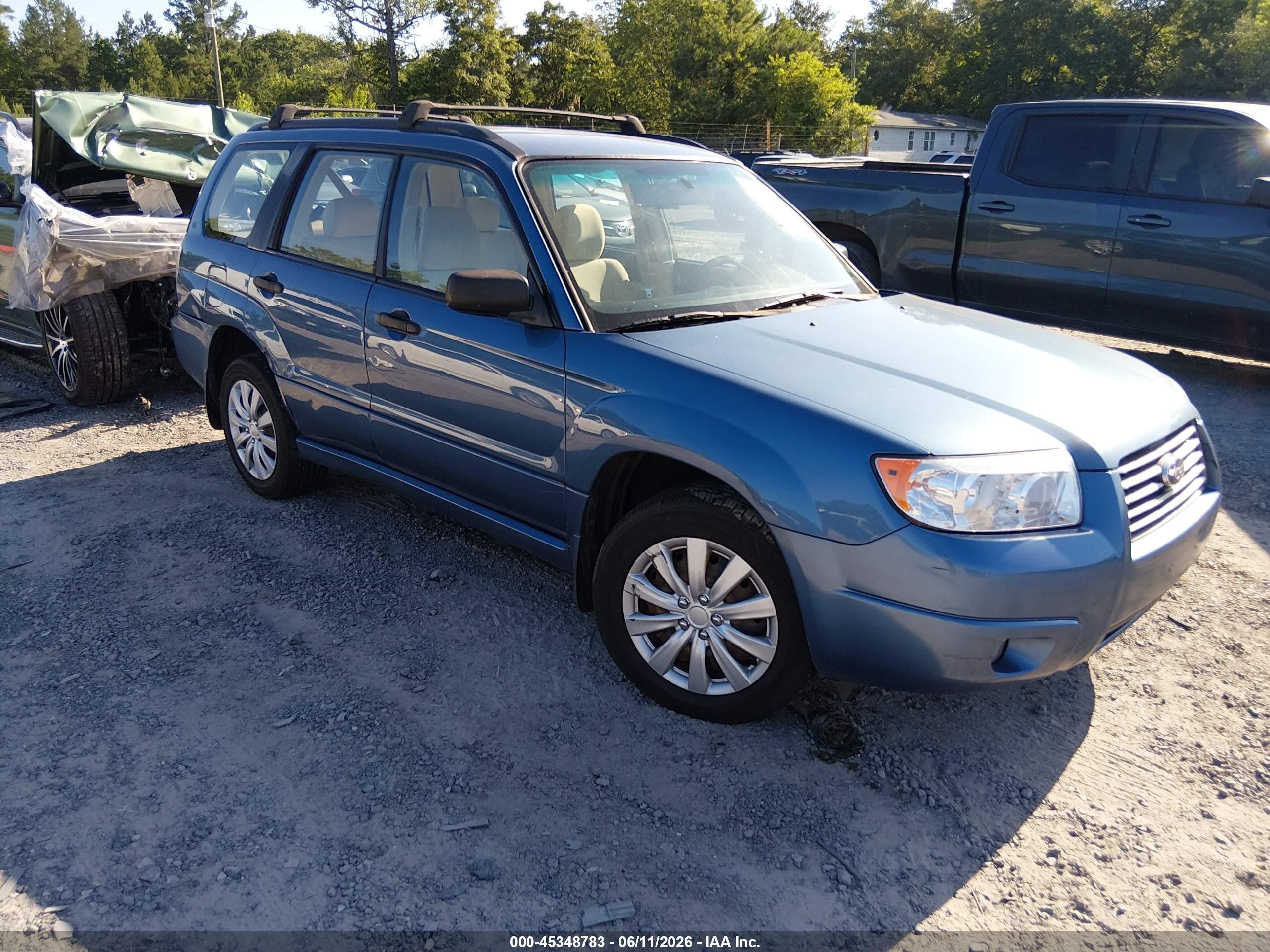 2008 Subaru Forester X, VIN JF1SG63678H702214 — Side