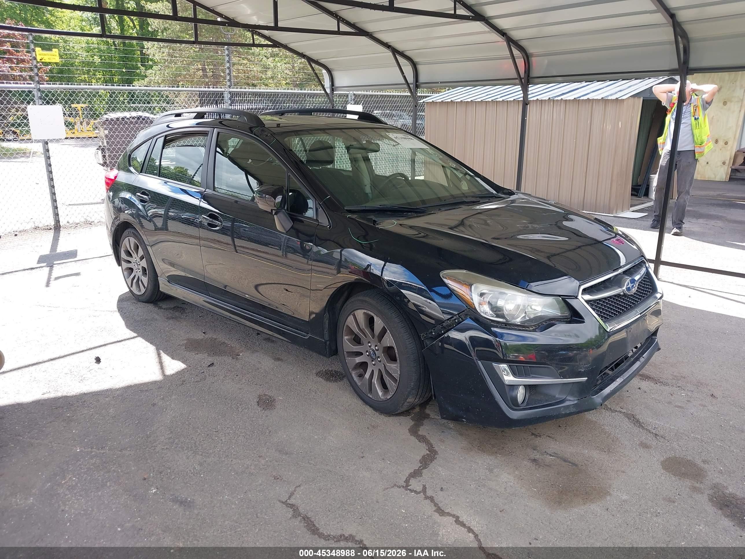 2015 Subaru Impreza Special Sports Premium, VIN JF1GPAT63F8285034 — Roof