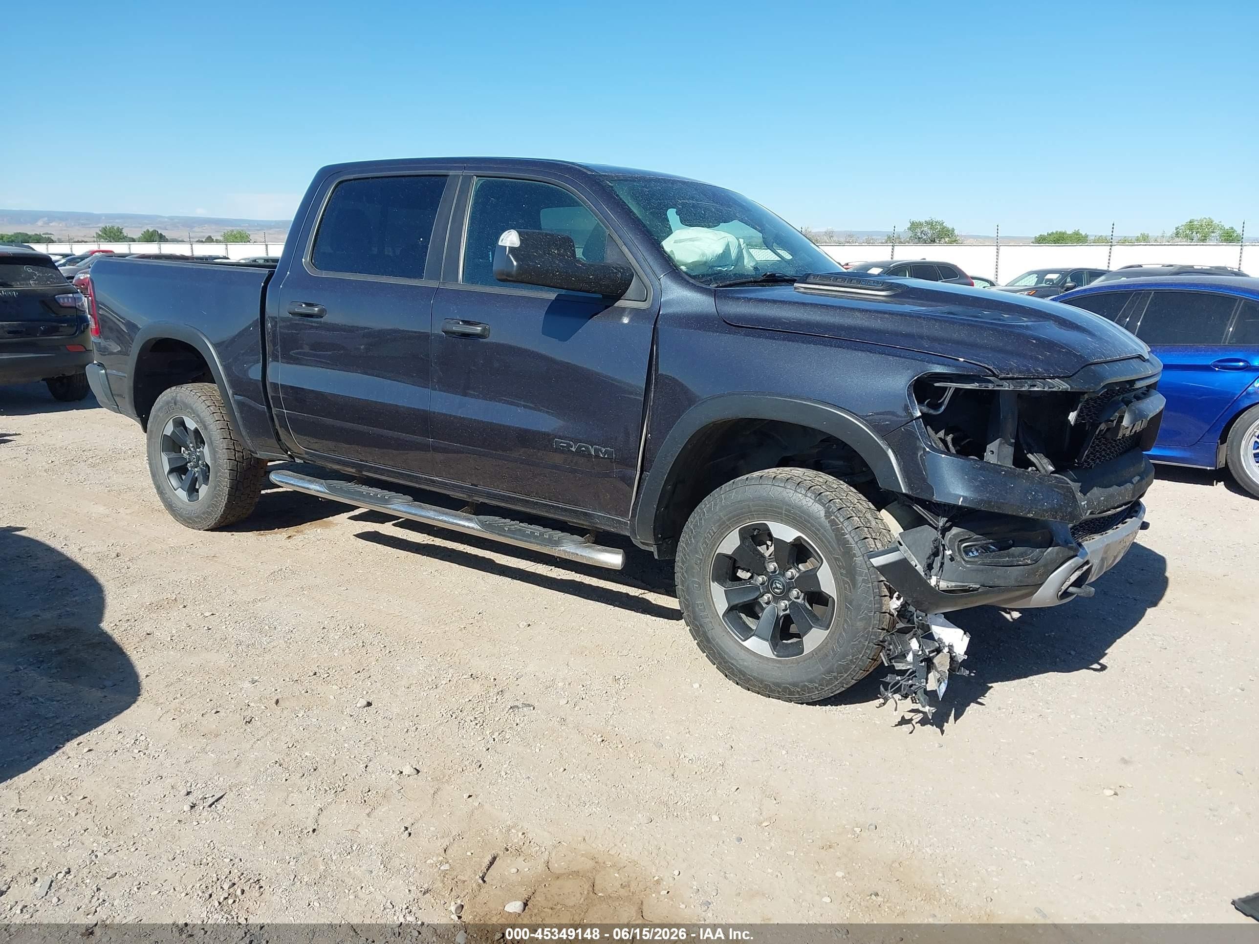 2021 Ram 1500 Rebel, VIN 1C6SRFLT1MN802533 — Front end