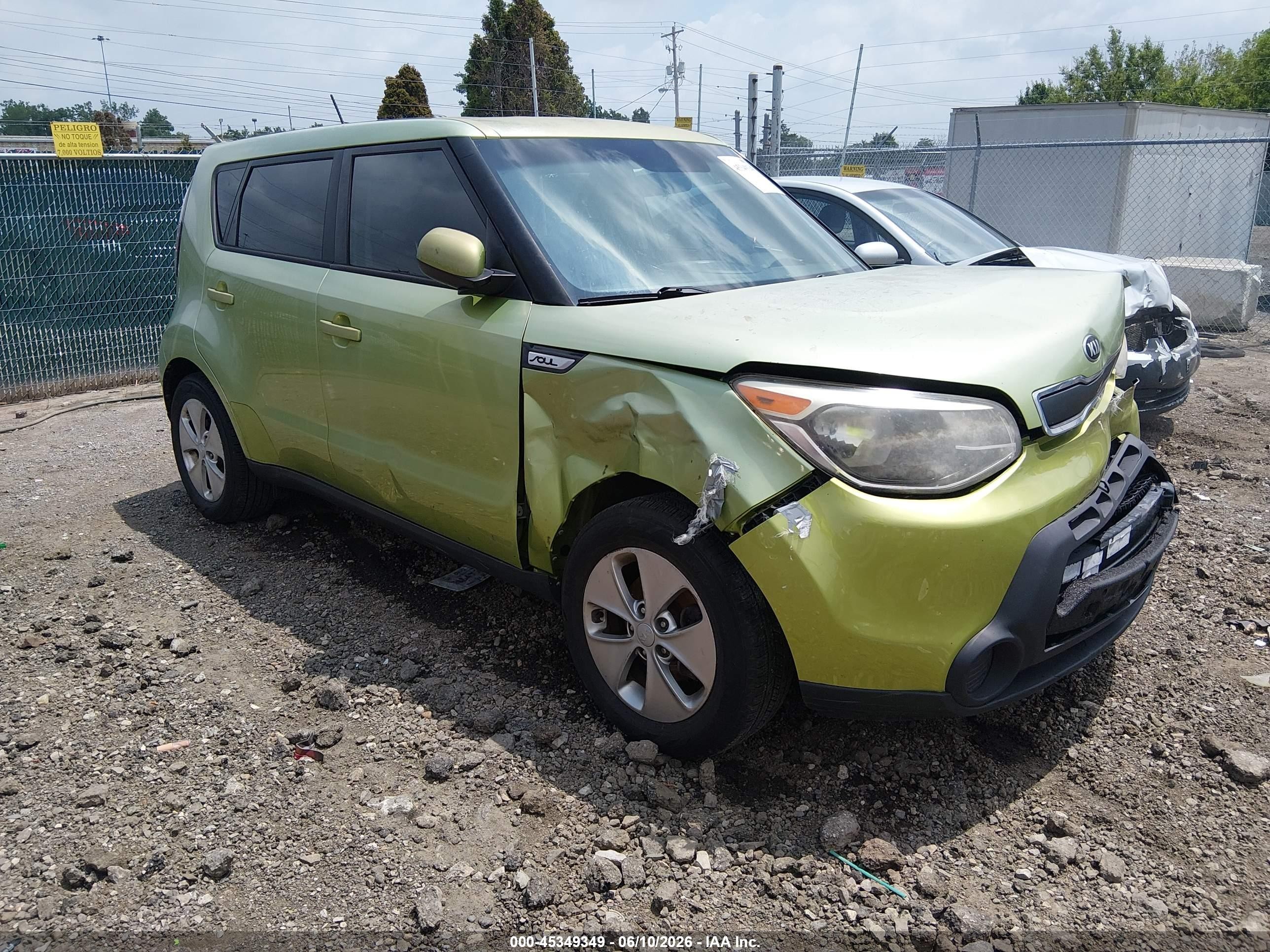 2015 Kia Soul, VIN KNDJN2A27F7776093 — Front end