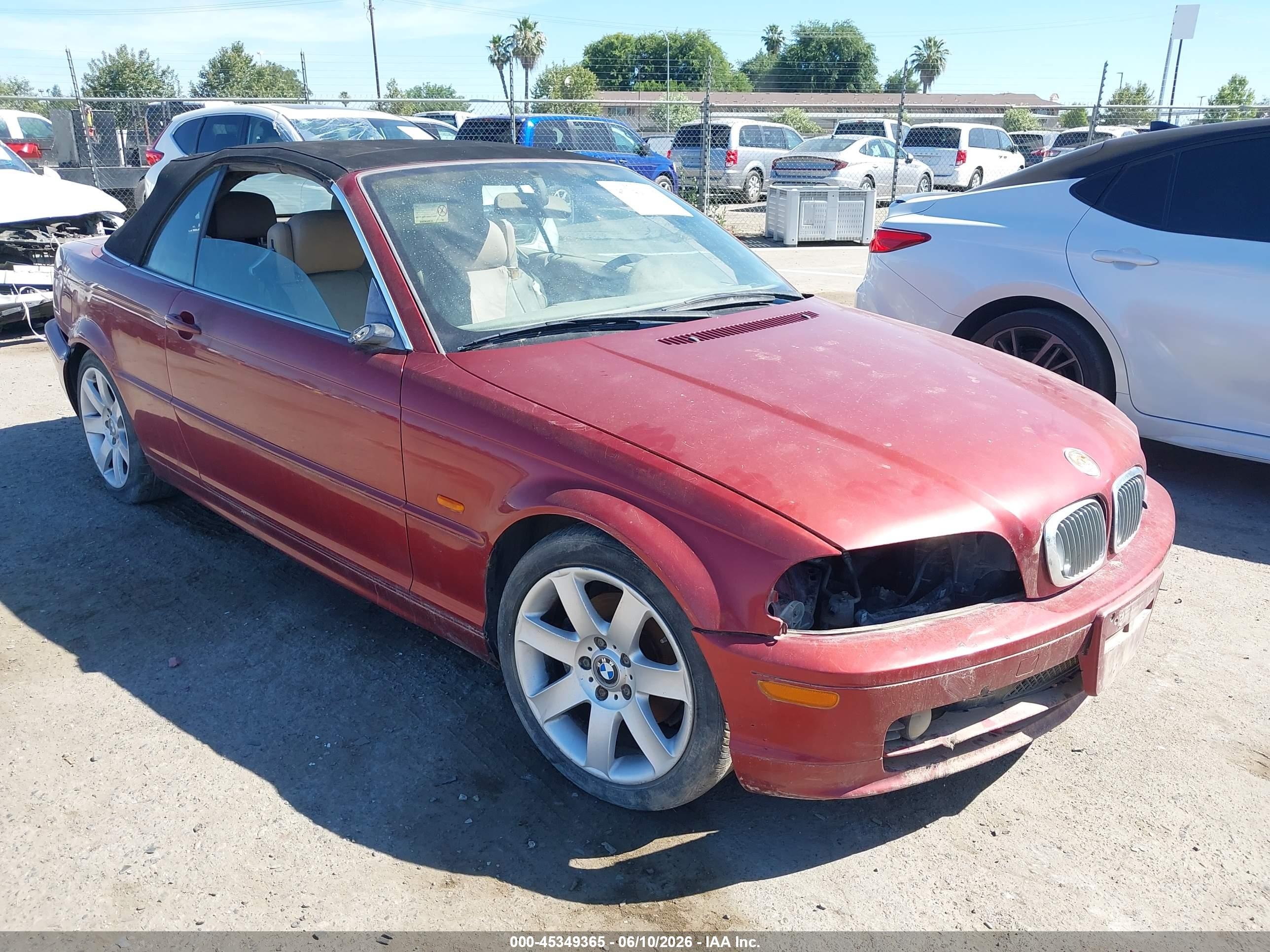 2000 BMW 3 Series 323Ci, VIN WBABR3340YEA83250 — Theft recovery