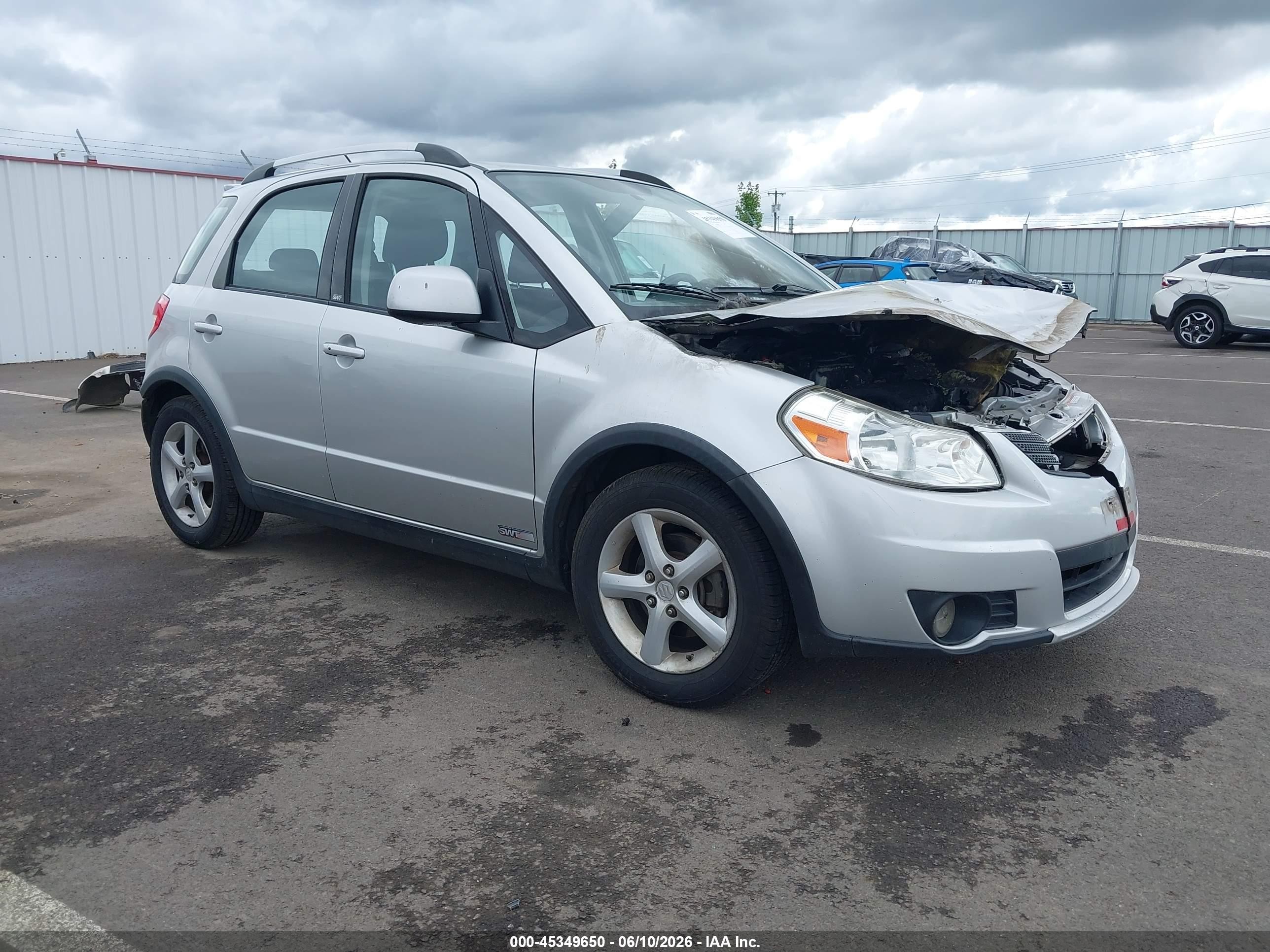 2007 Suzuki SX4 Sport Pkg, VIN JS2YB417775100972 — Engine fire