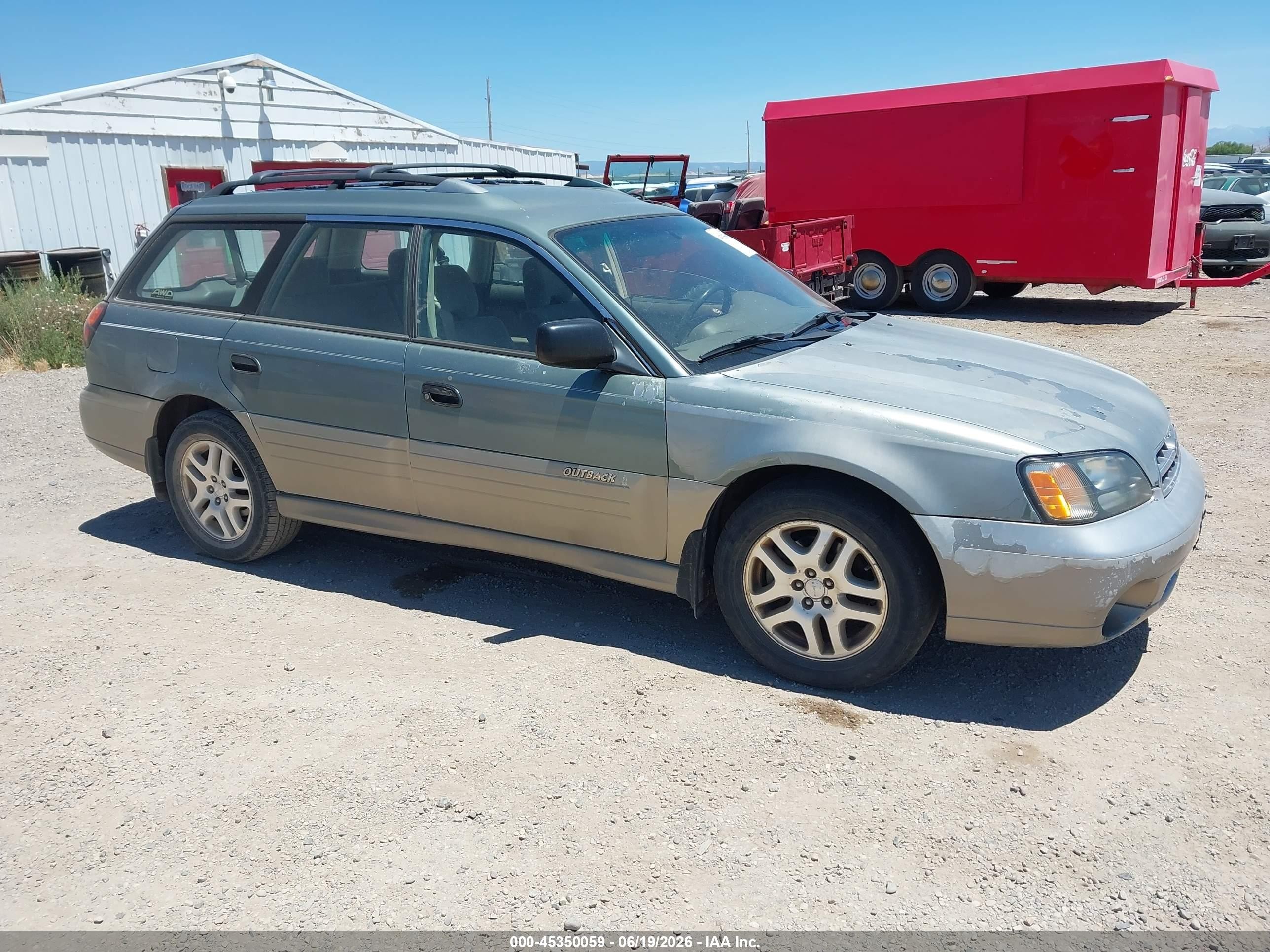2001 Subaru Legacy Outback, VIN 4S3BH675817621002 — Обычный износ