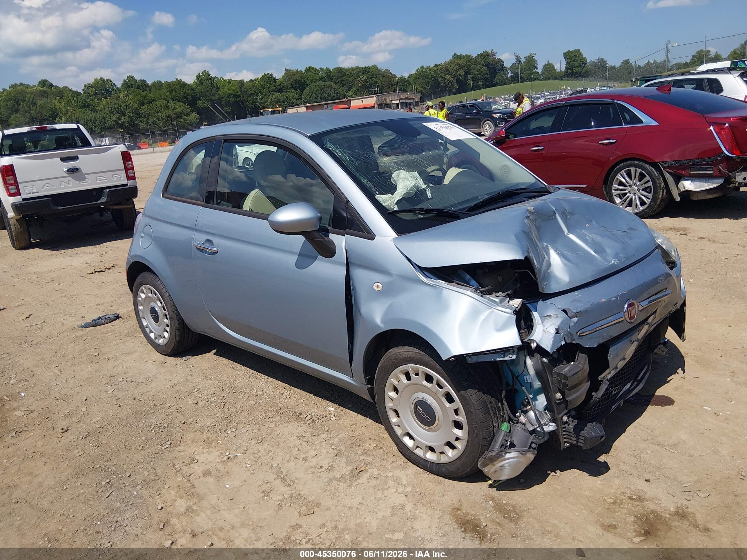 2014 FIAT 500 Pop, VIN 3C3CFFAR9ET169301 — Front end