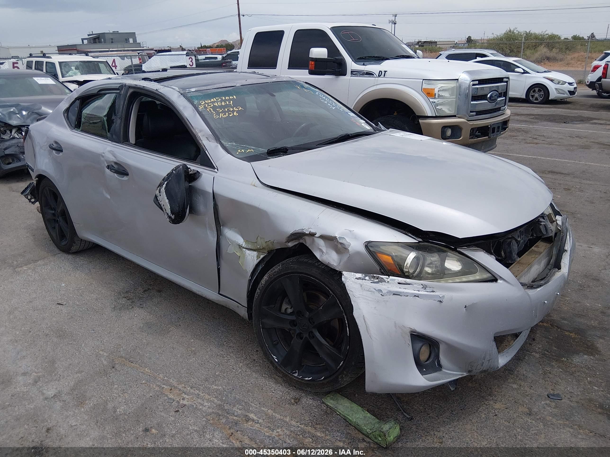 2011 Lexus IS 250, VIN JTHBF5C23B5149525 — Rollover