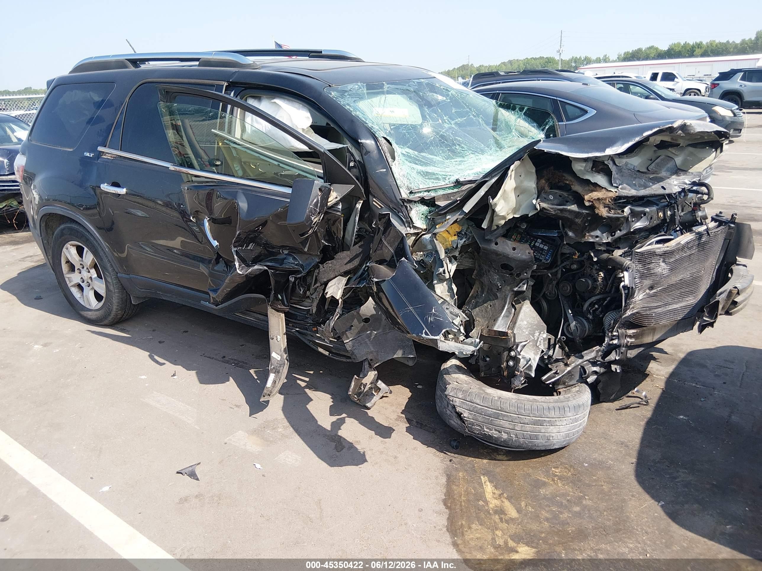 2009 GMC Acadia SLT2, VIN 1GKER33D39J159280 — Перед