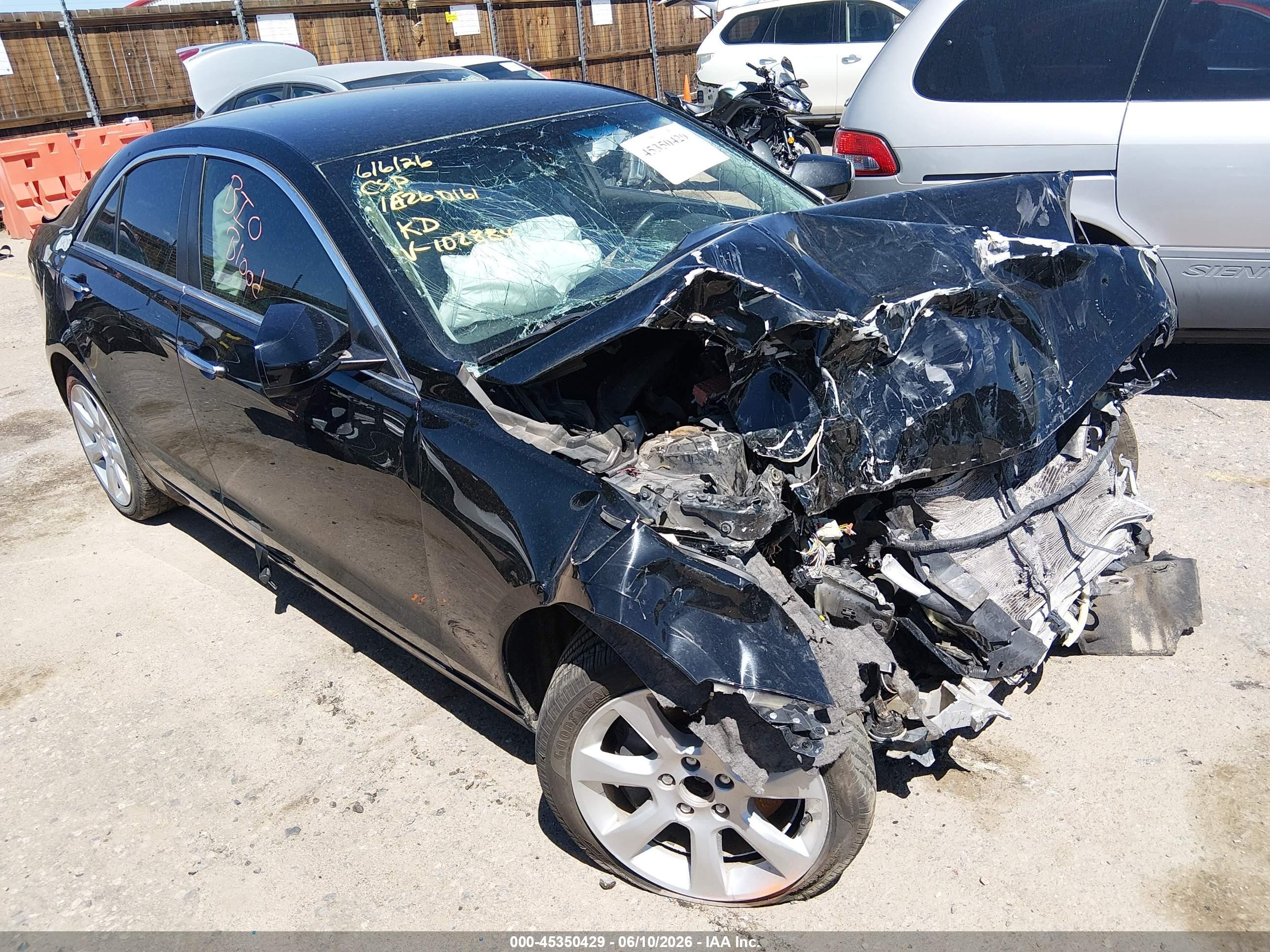 2015 Cadillac ATS Standard AWD, VIN 1G6AG5RX1F0102884 — Biohazard / chemical
