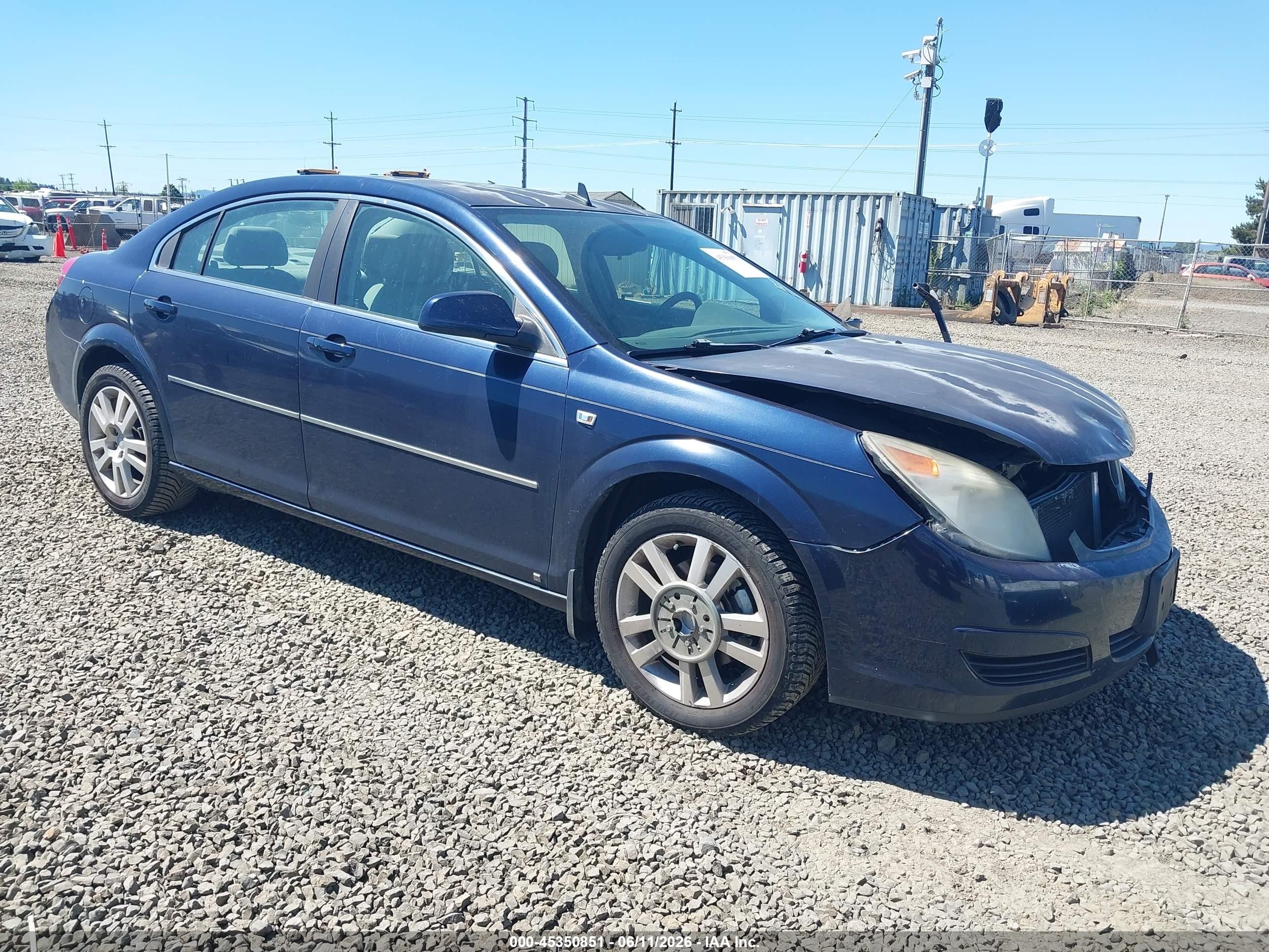 2008 Saturn Aura XE, VIN 1G8ZS57N98F221339 — Front end