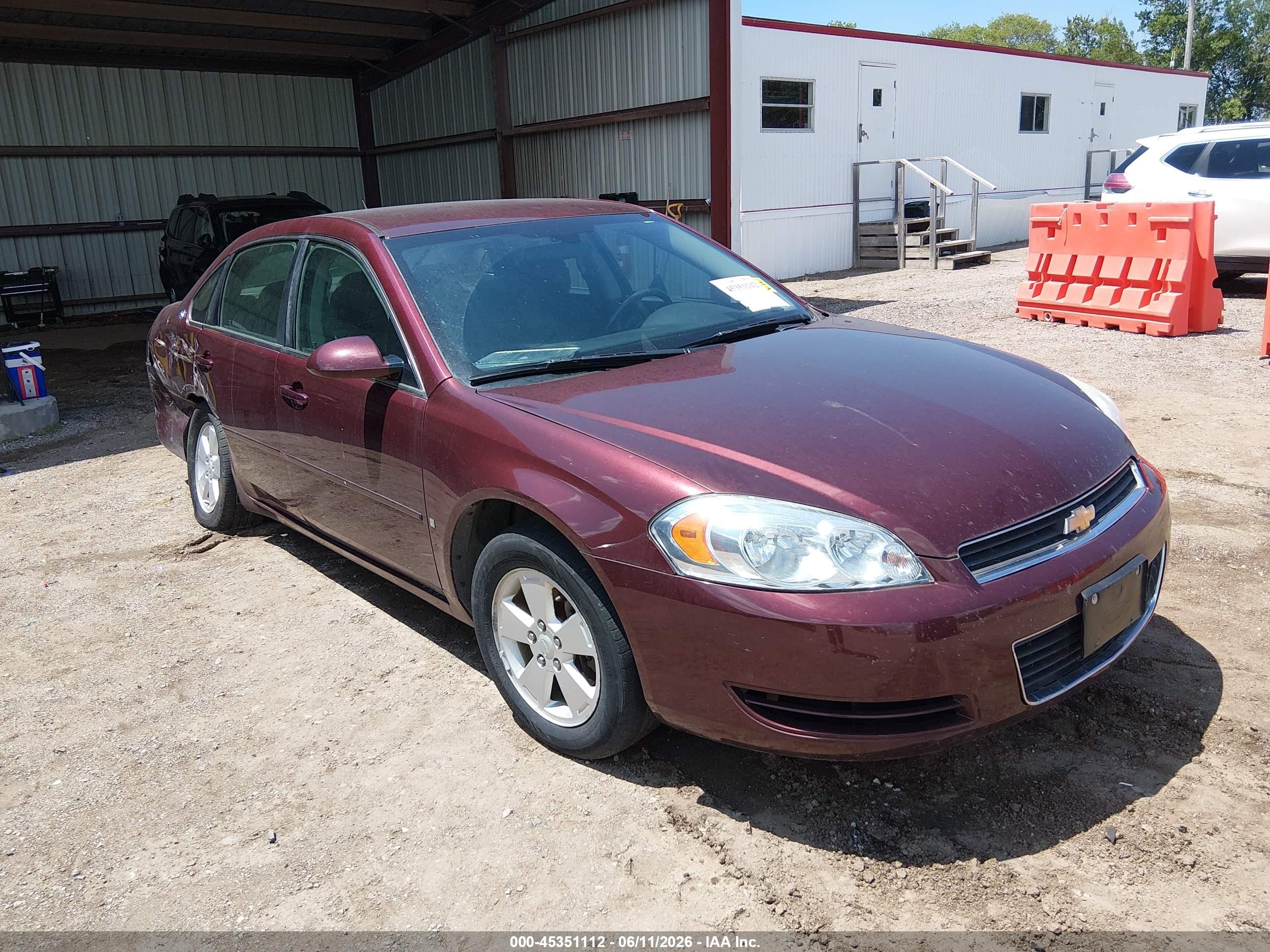 2007 Chevrolet Impala LT, VIN 2G1WT58KX79241125 — Rear end