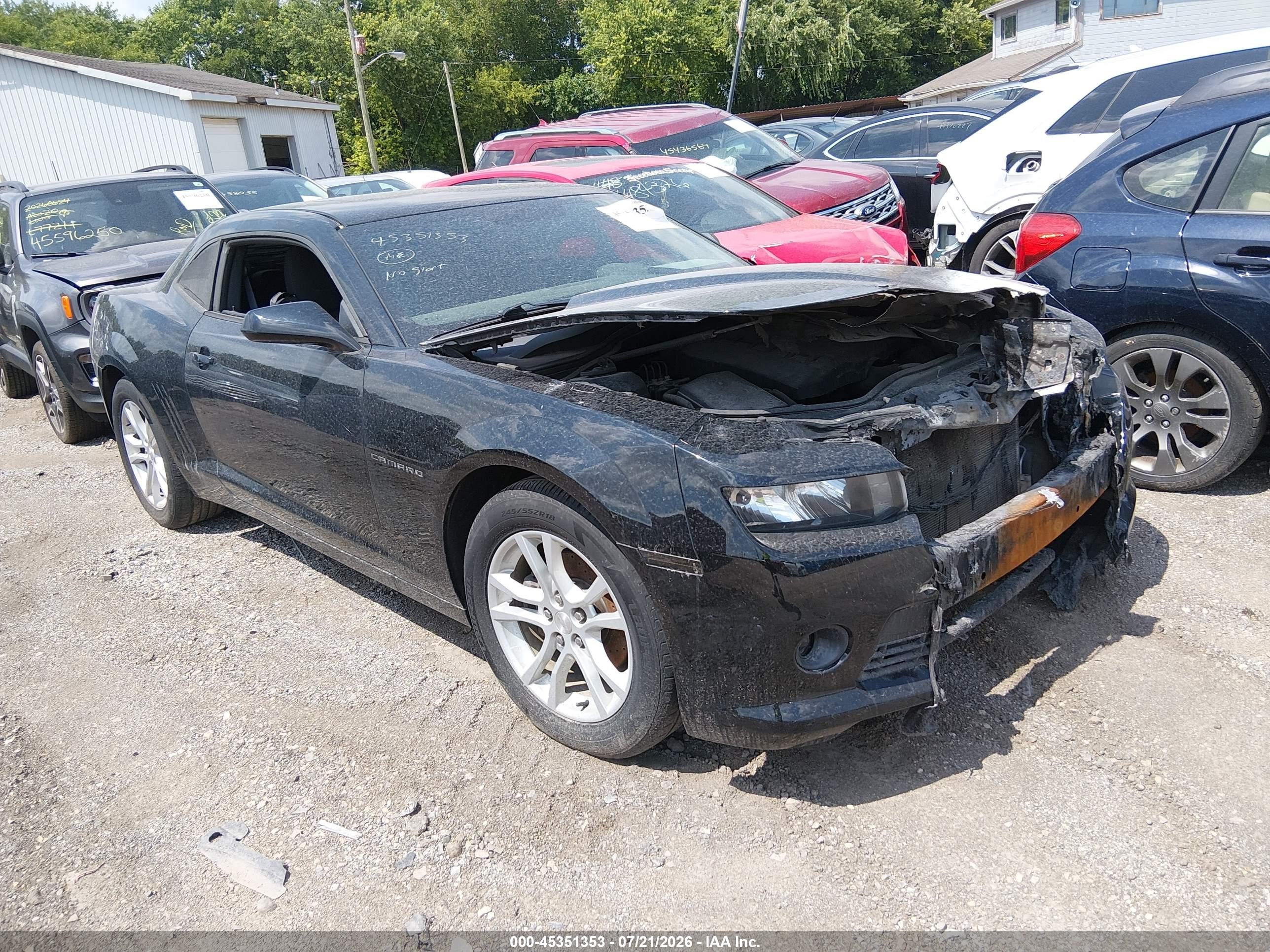 2015 Chevrolet Camaro LT, VIN 2G1FD1E32F9261242 — Burn